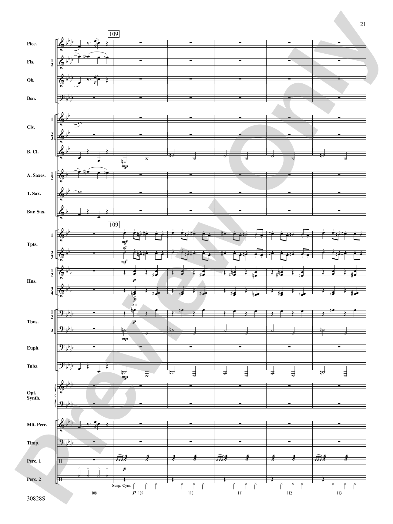 Tahiti Trot: Concert Band Conductor Score & Parts