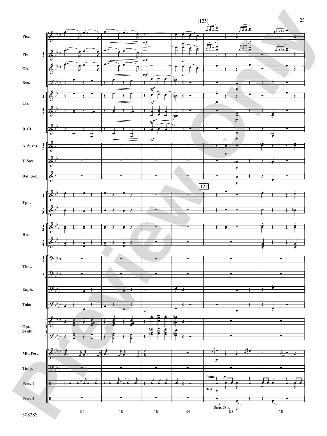 Tahiti Trot: Concert Band Conductor Score & Parts