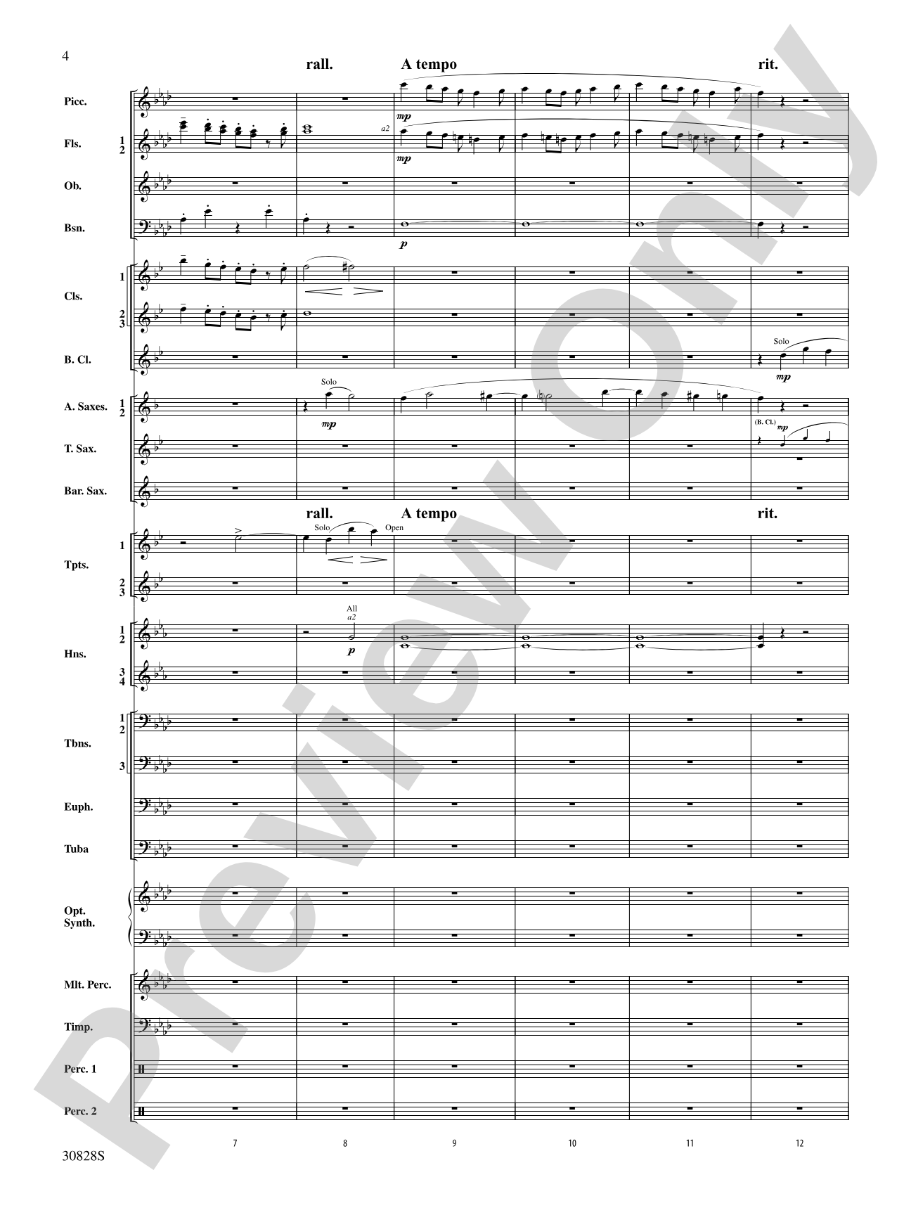 Tahiti Trot: Concert Band Conductor Score & Parts