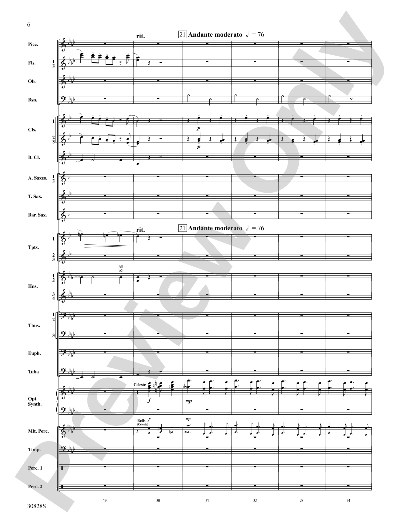 Tahiti Trot: Concert Band Conductor Score & Parts
