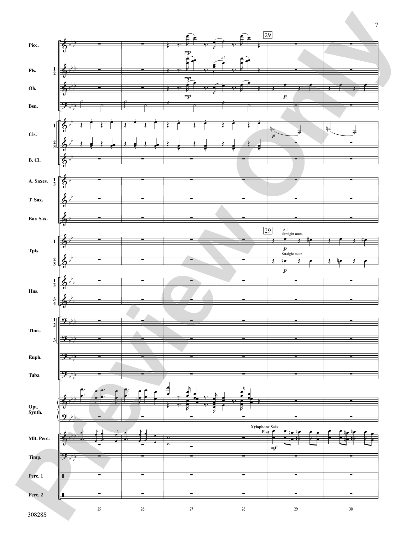 Tahiti Trot: Concert Band Conductor Score & Parts