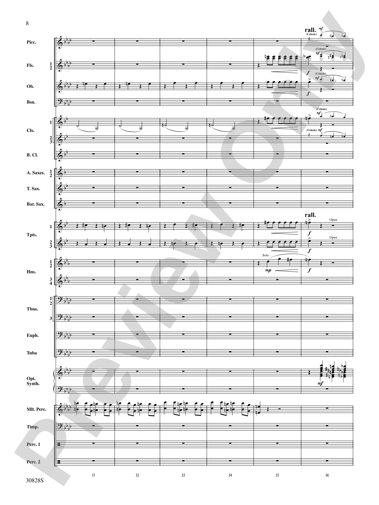 Tahiti Trot: Concert Band Conductor Score & Parts