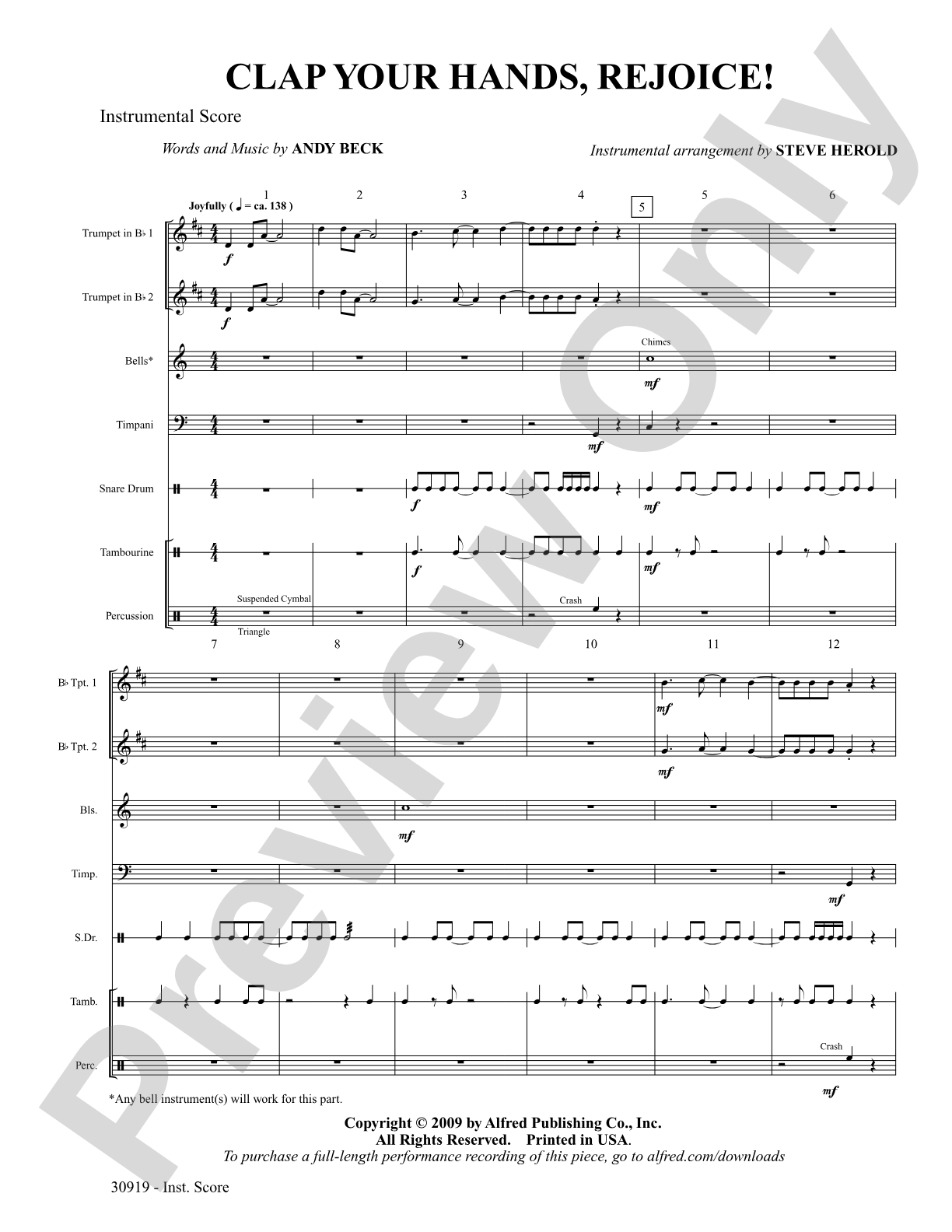 Clap Your Hands, Rejoice!: Choral SoundPax