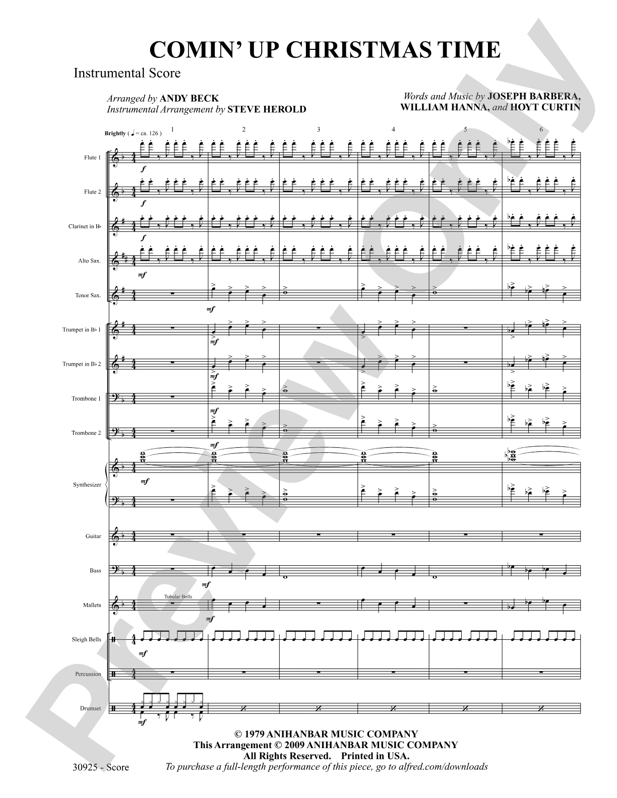 Comin' Up Christmas Time: Choral SoundPax