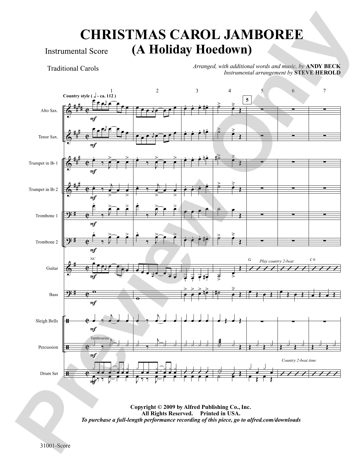 Christmas Carol Jamboree (A Holiday Hoedown): Choral SoundPax