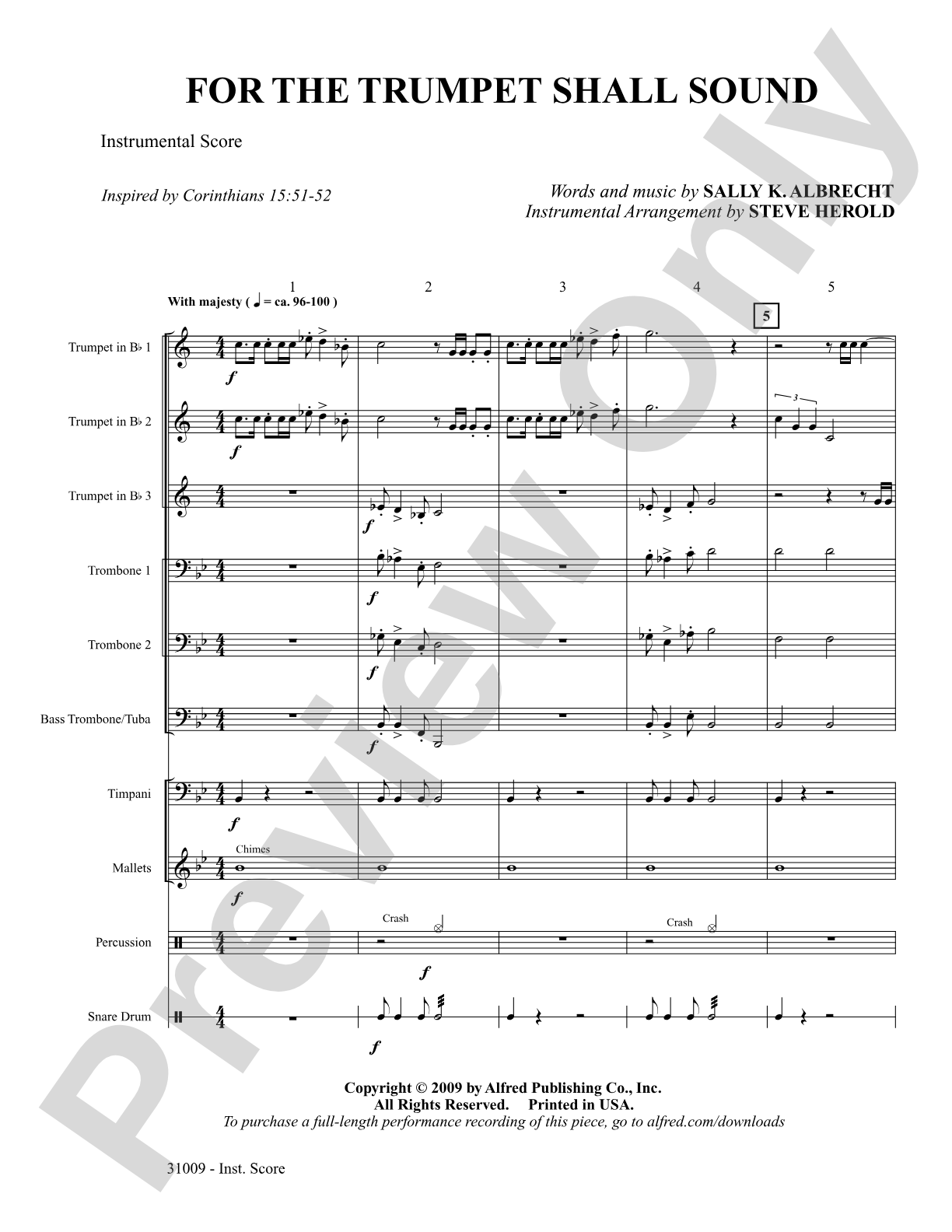 For the Trumpet Shall Sound: Choral SoundPax