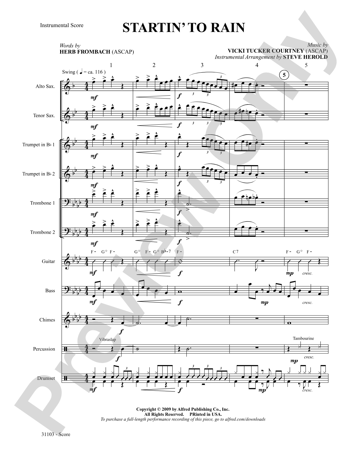 Startin' to Rain: Choral SoundPax