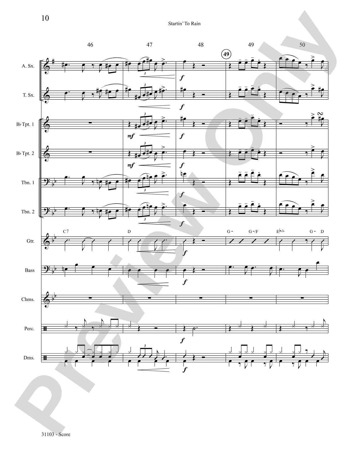 Startin' to Rain: Choral SoundPax