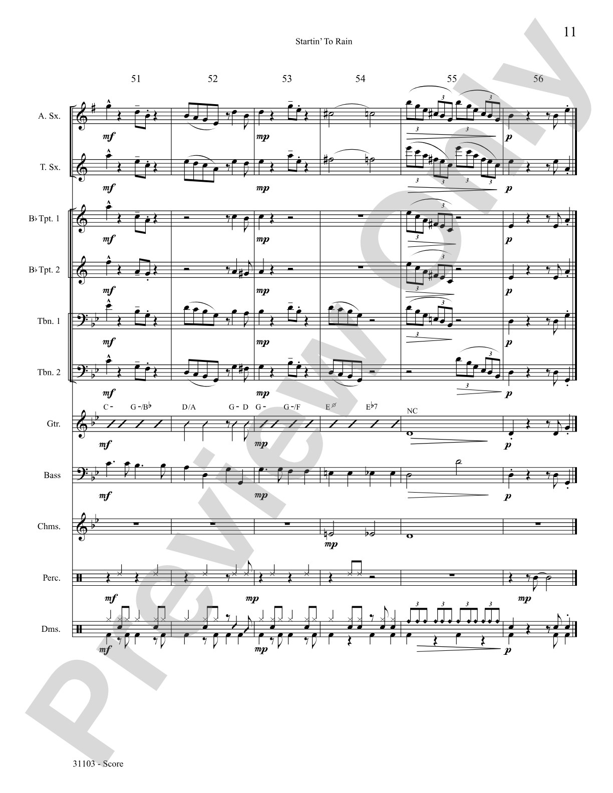 Startin' to Rain: Choral SoundPax