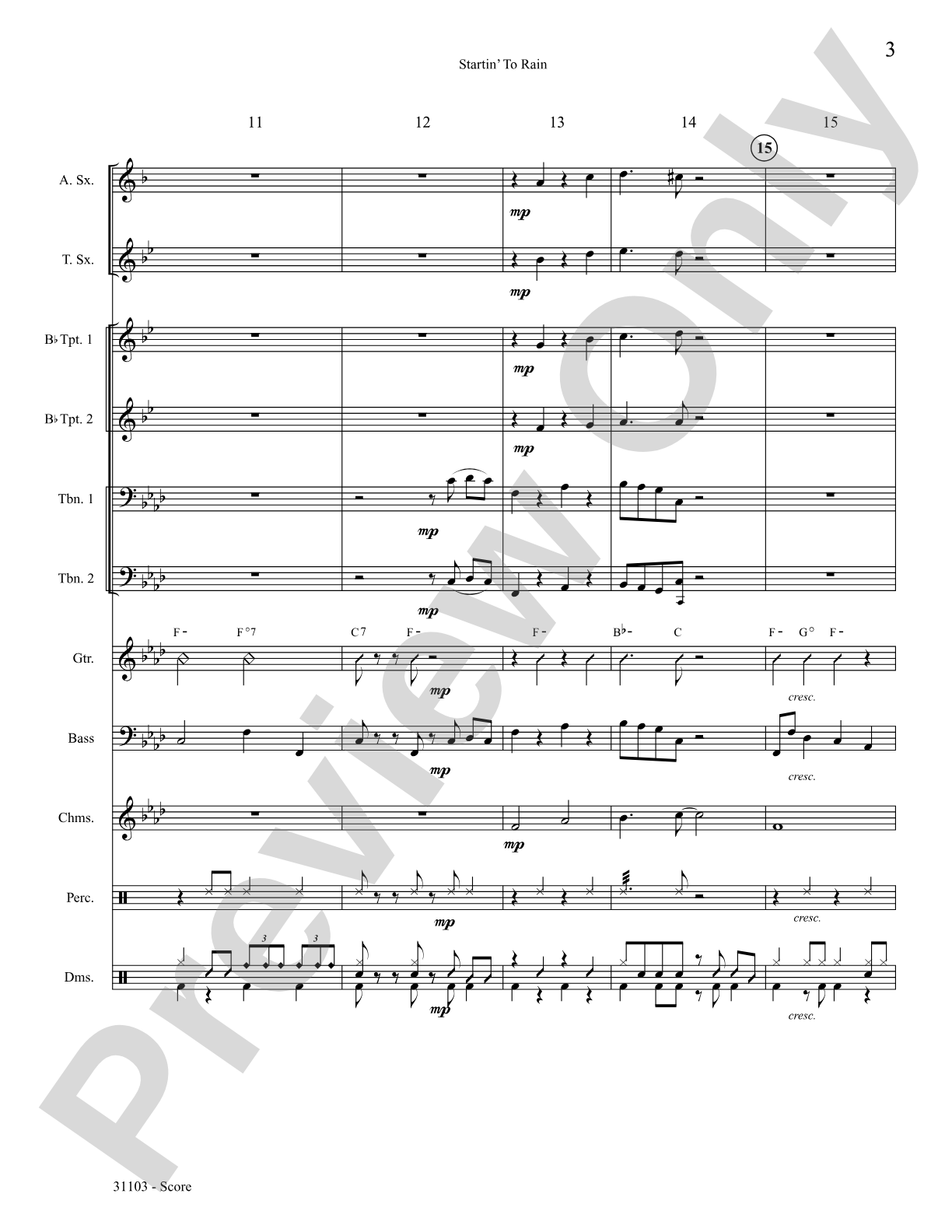 Startin' to Rain: Choral SoundPax