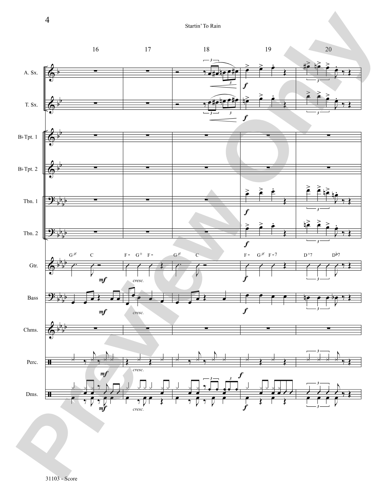 Startin' to Rain: Choral SoundPax