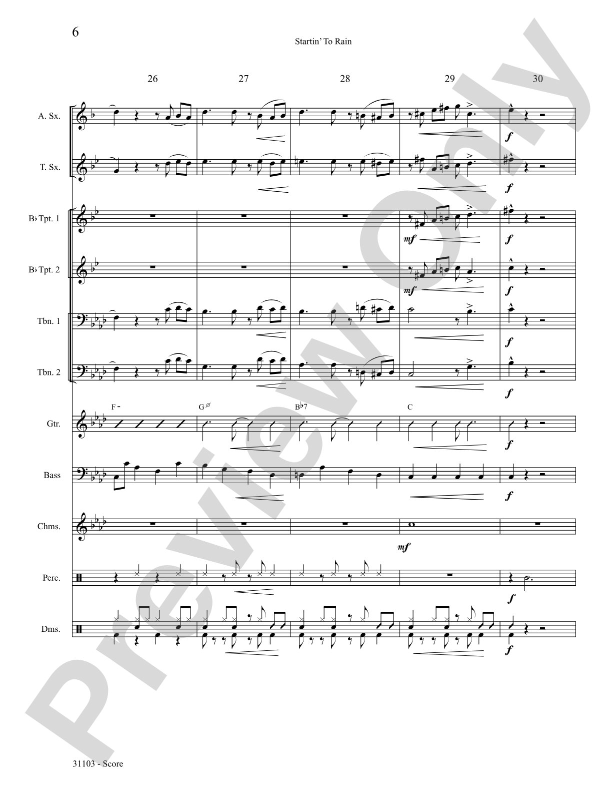 Startin' to Rain: Choral SoundPax