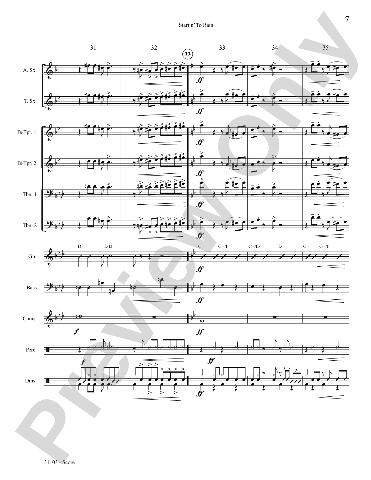 Startin' to Rain: Choral SoundPax