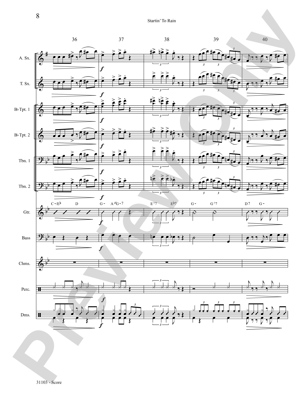 Startin' to Rain: Choral SoundPax