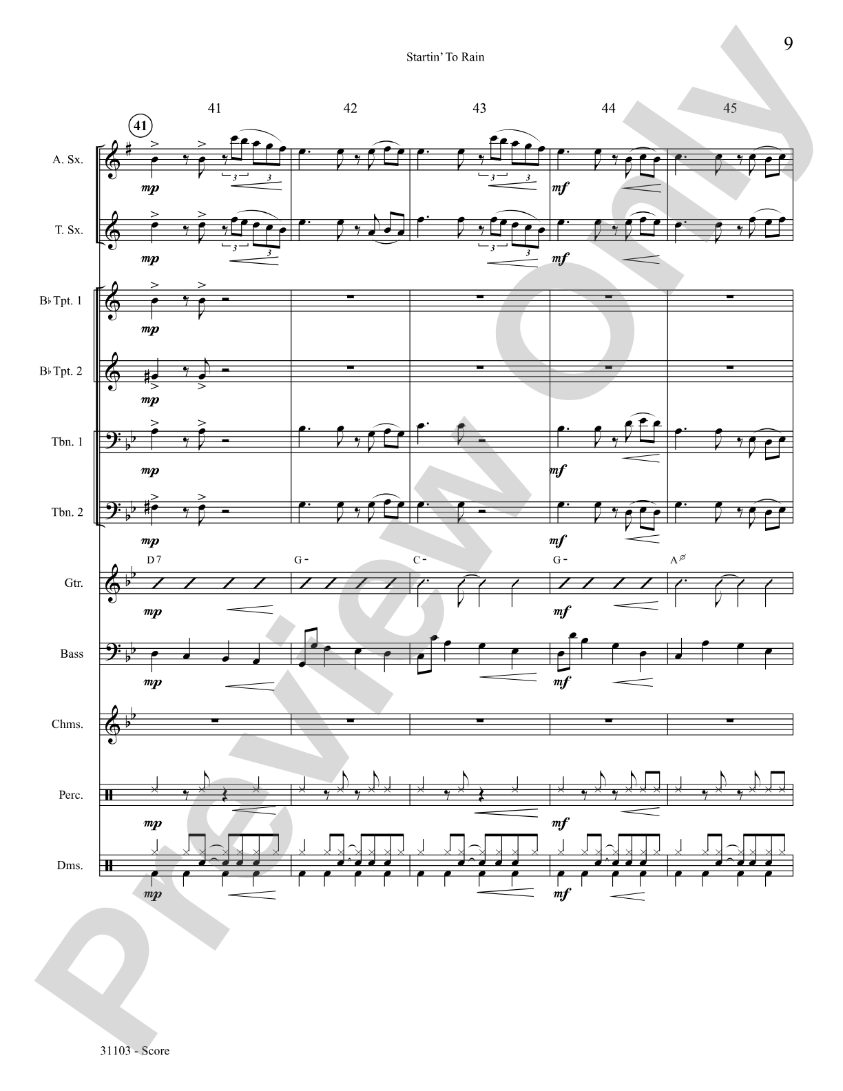 Startin' to Rain: Choral SoundPax