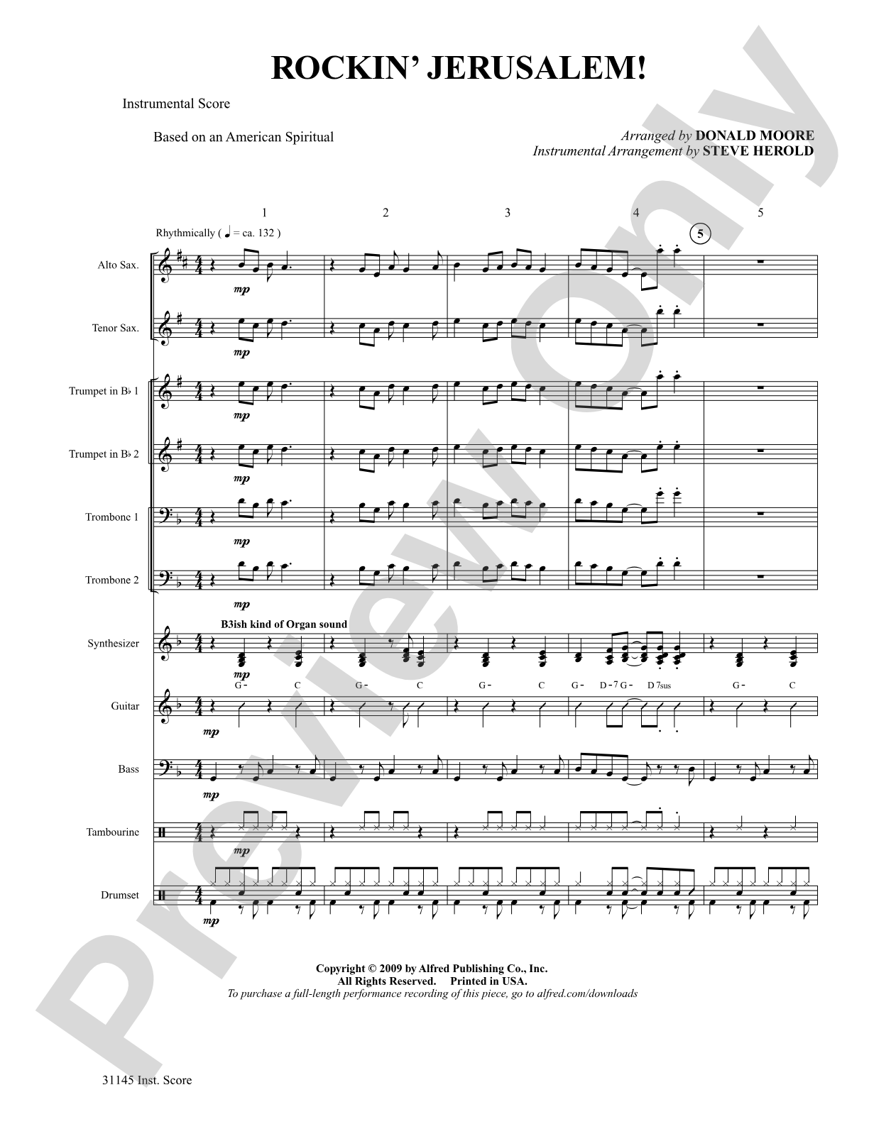 Rockin' Jerusalem: Choral SoundPax