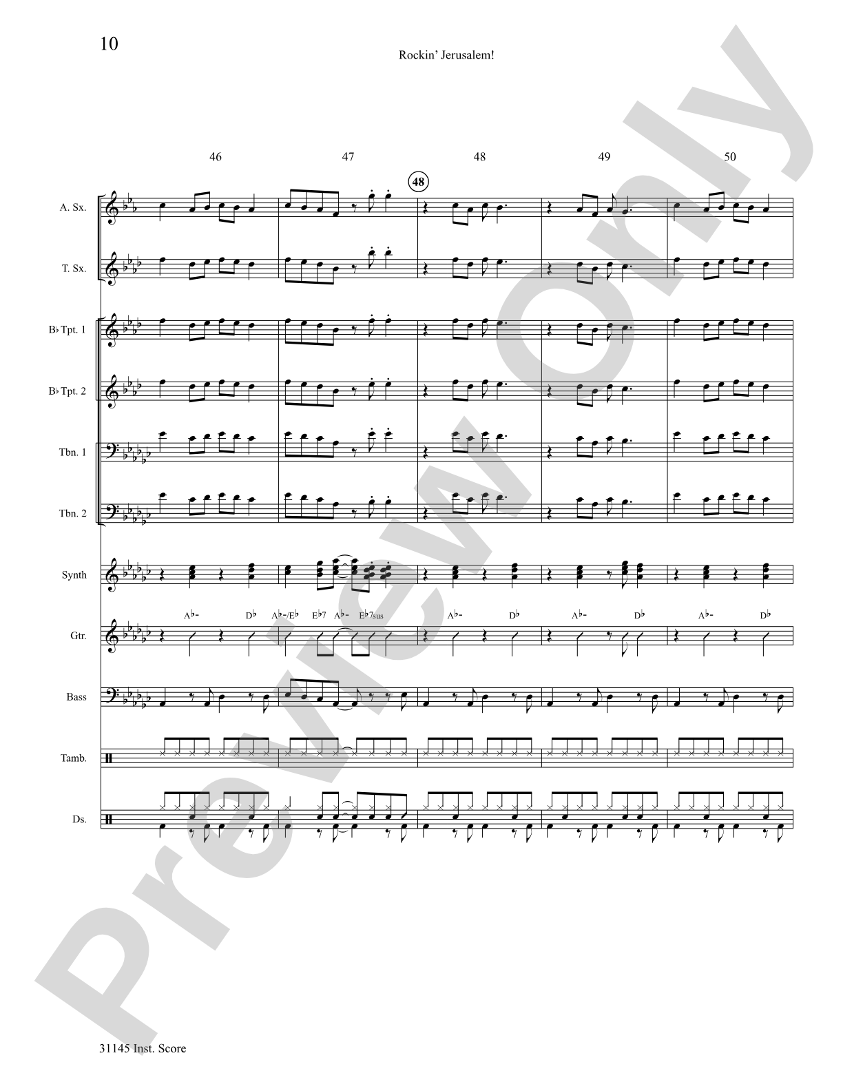 Rockin' Jerusalem: Choral SoundPax
