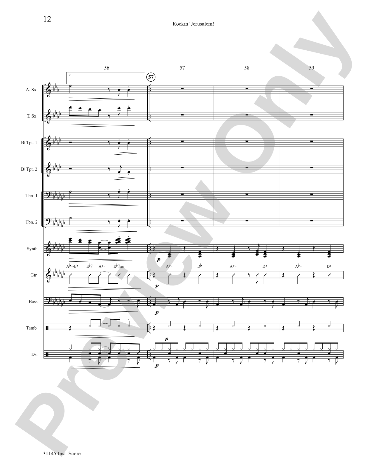 Rockin' Jerusalem: Choral SoundPax