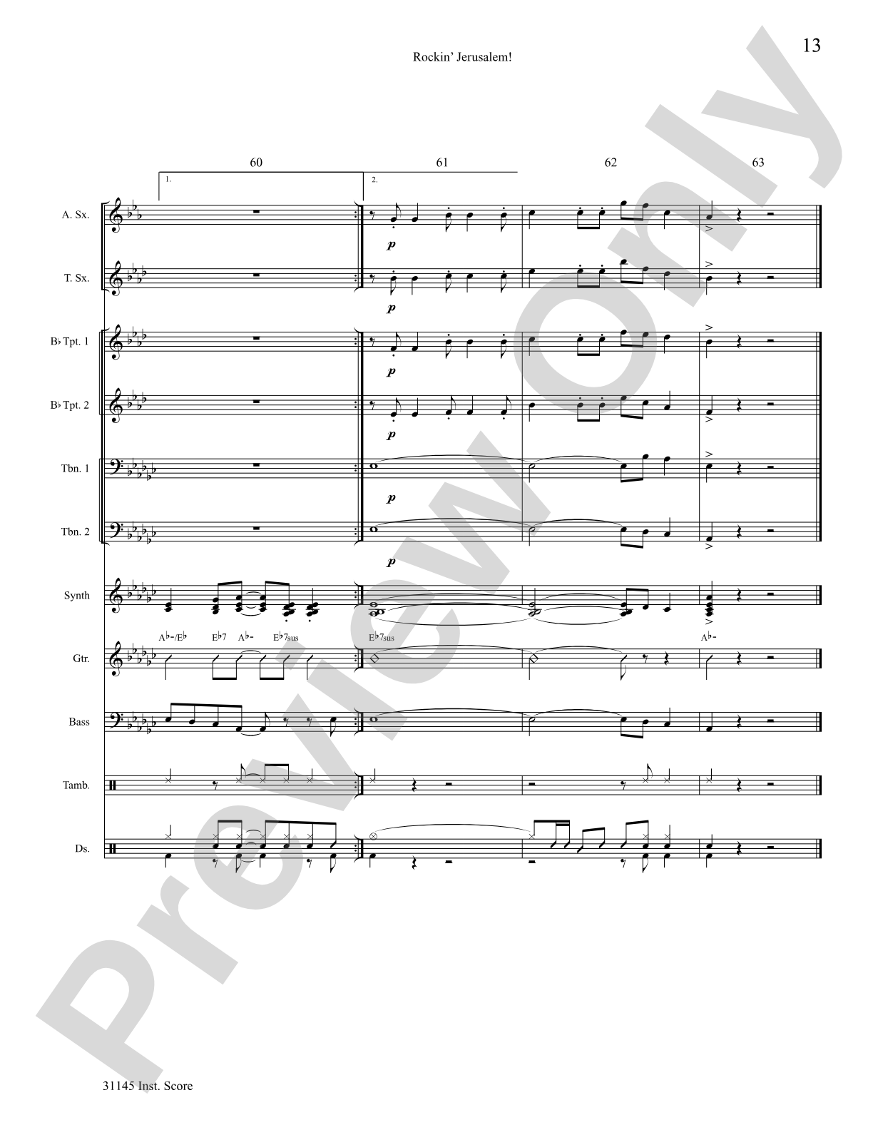 Rockin' Jerusalem: Choral SoundPax