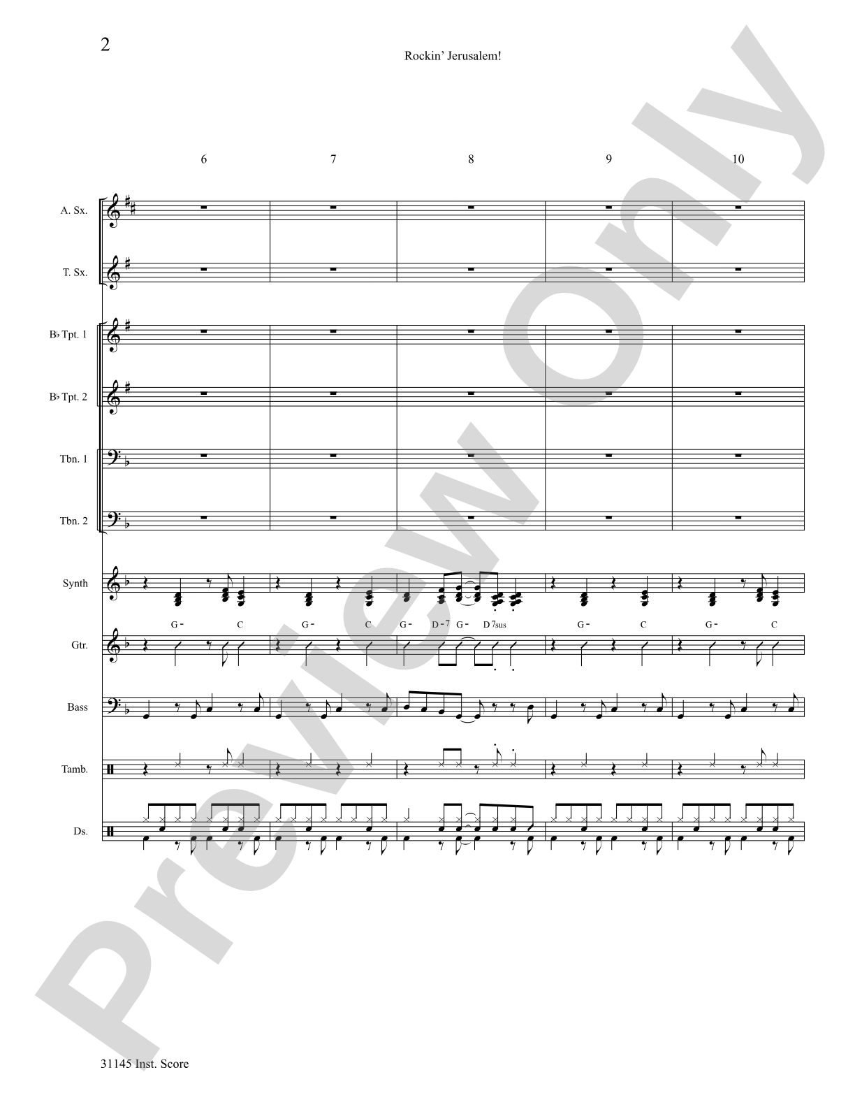 Rockin' Jerusalem: Choral SoundPax