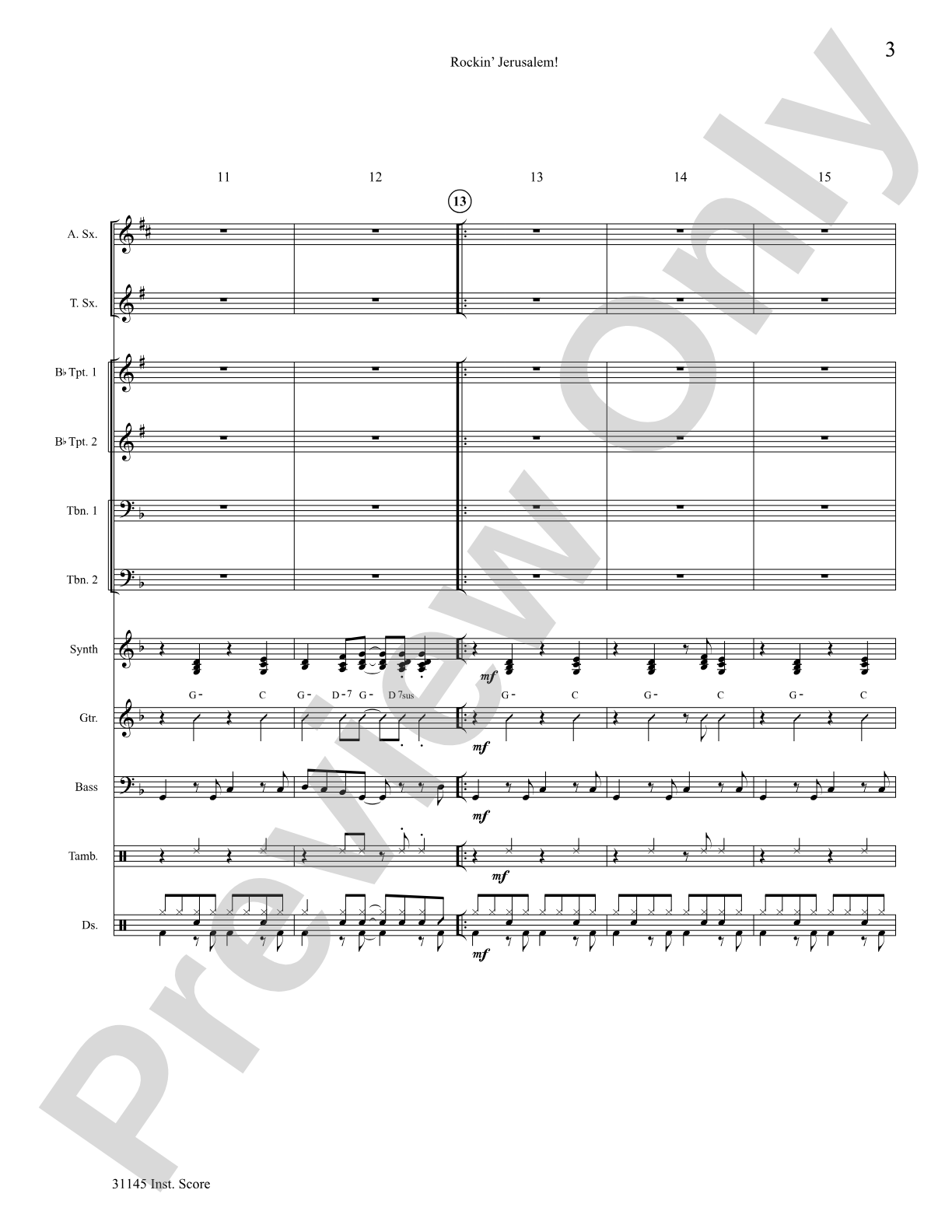 Rockin' Jerusalem: Choral SoundPax