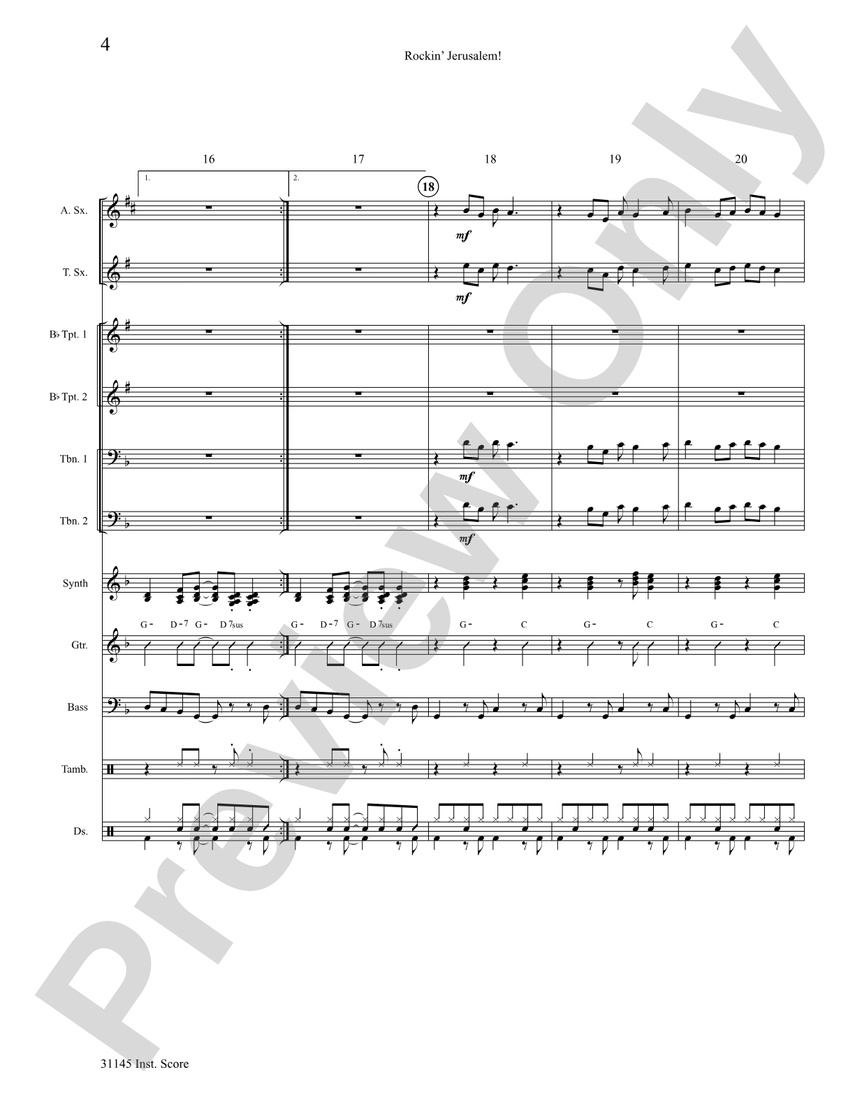 Rockin' Jerusalem: Choral SoundPax