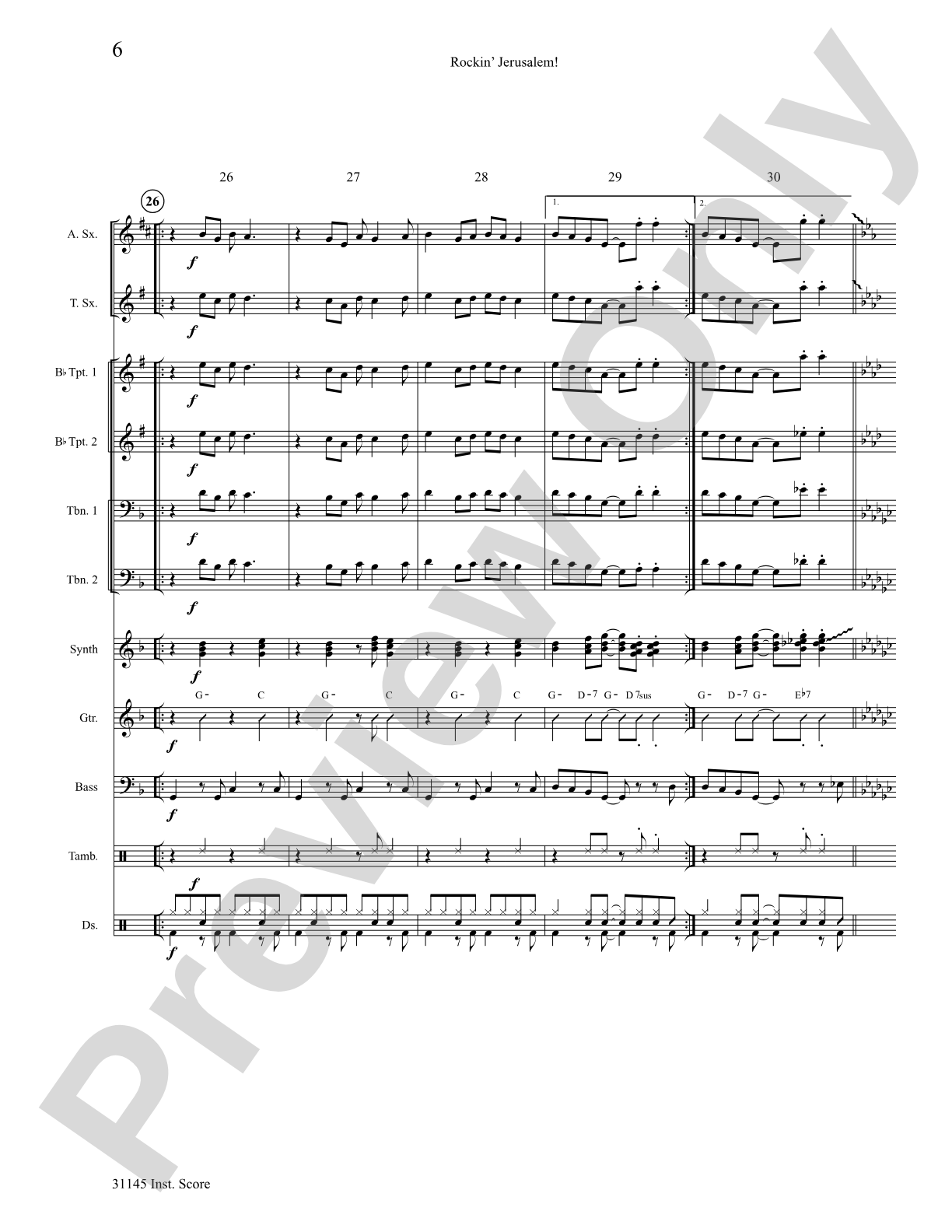 Rockin' Jerusalem: Choral SoundPax