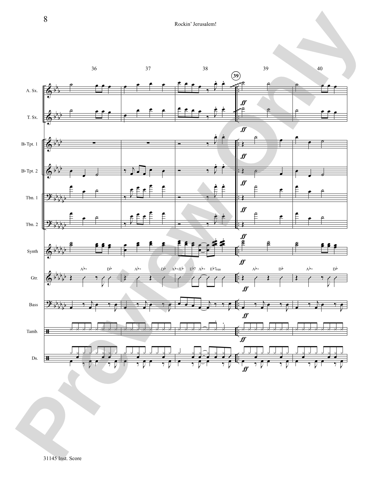 Rockin' Jerusalem: Choral SoundPax