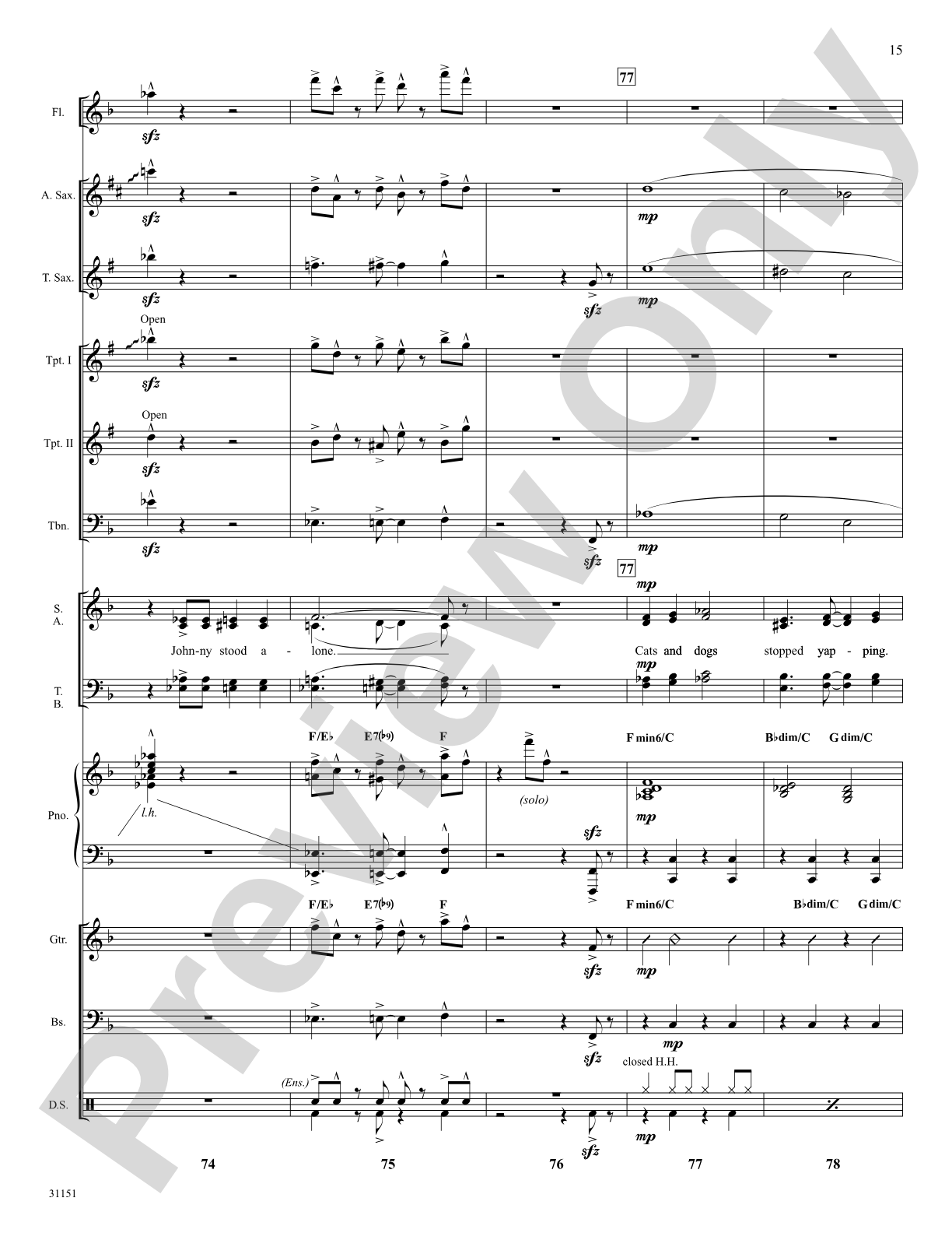 Johnny One Note (from the musical Babes in Arms): Choral SoundPax