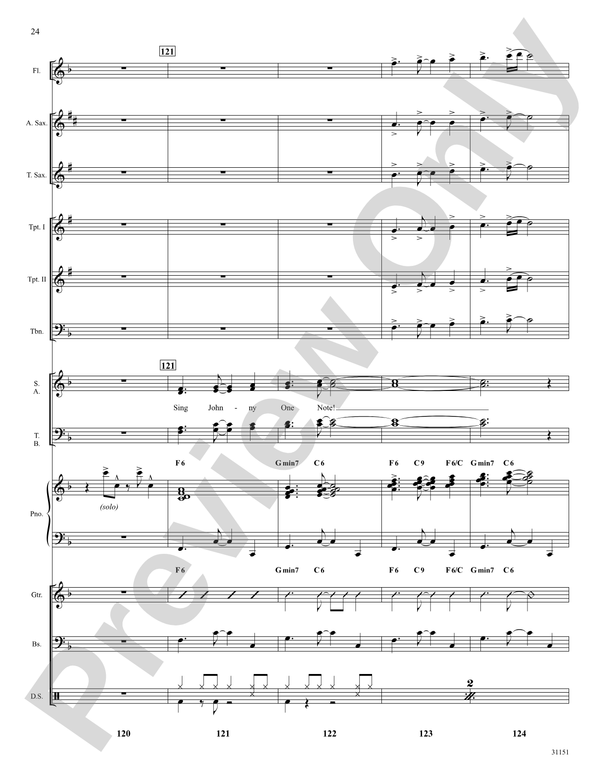 Johnny One Note (from the musical Babes in Arms): Choral SoundPax