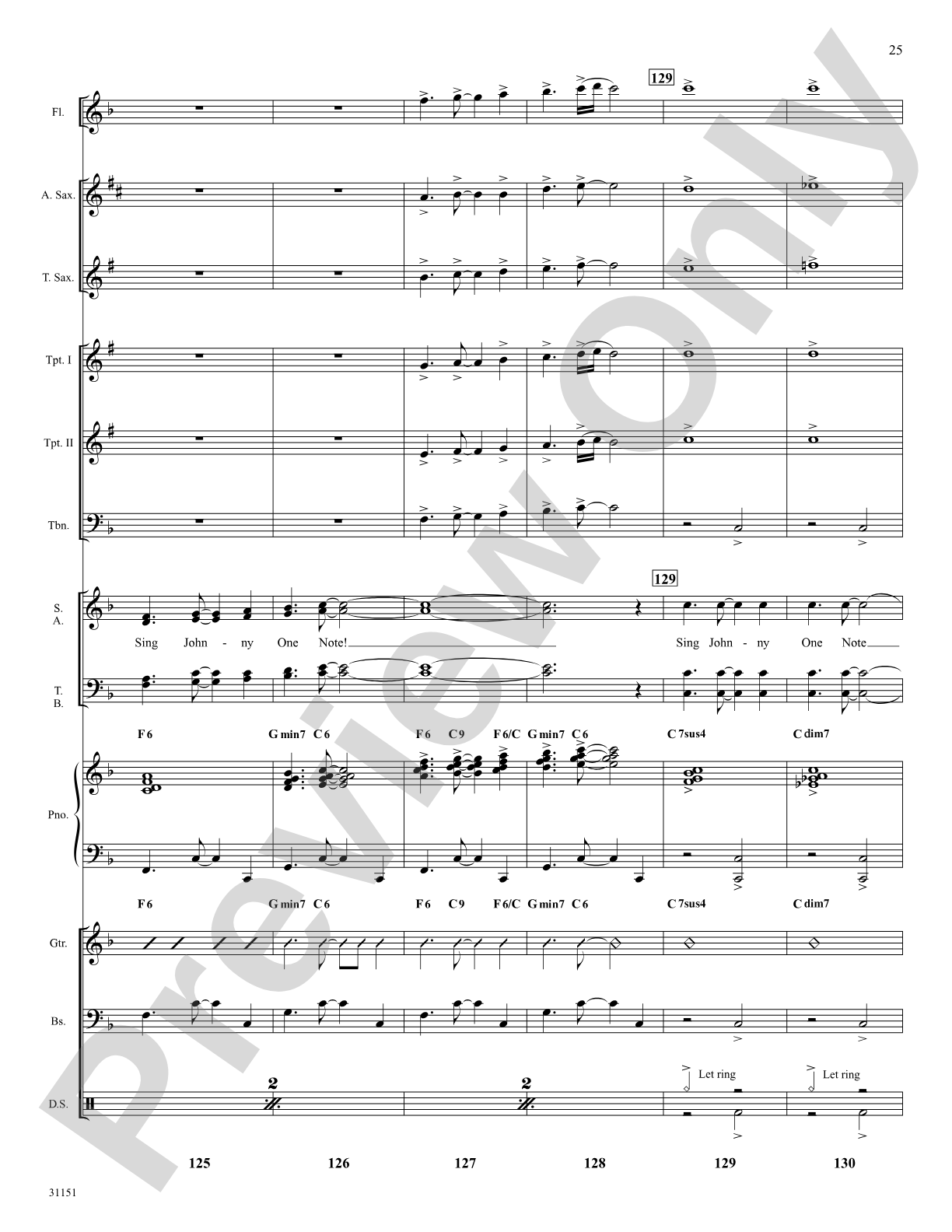 Johnny One Note (from the musical Babes in Arms): Choral SoundPax