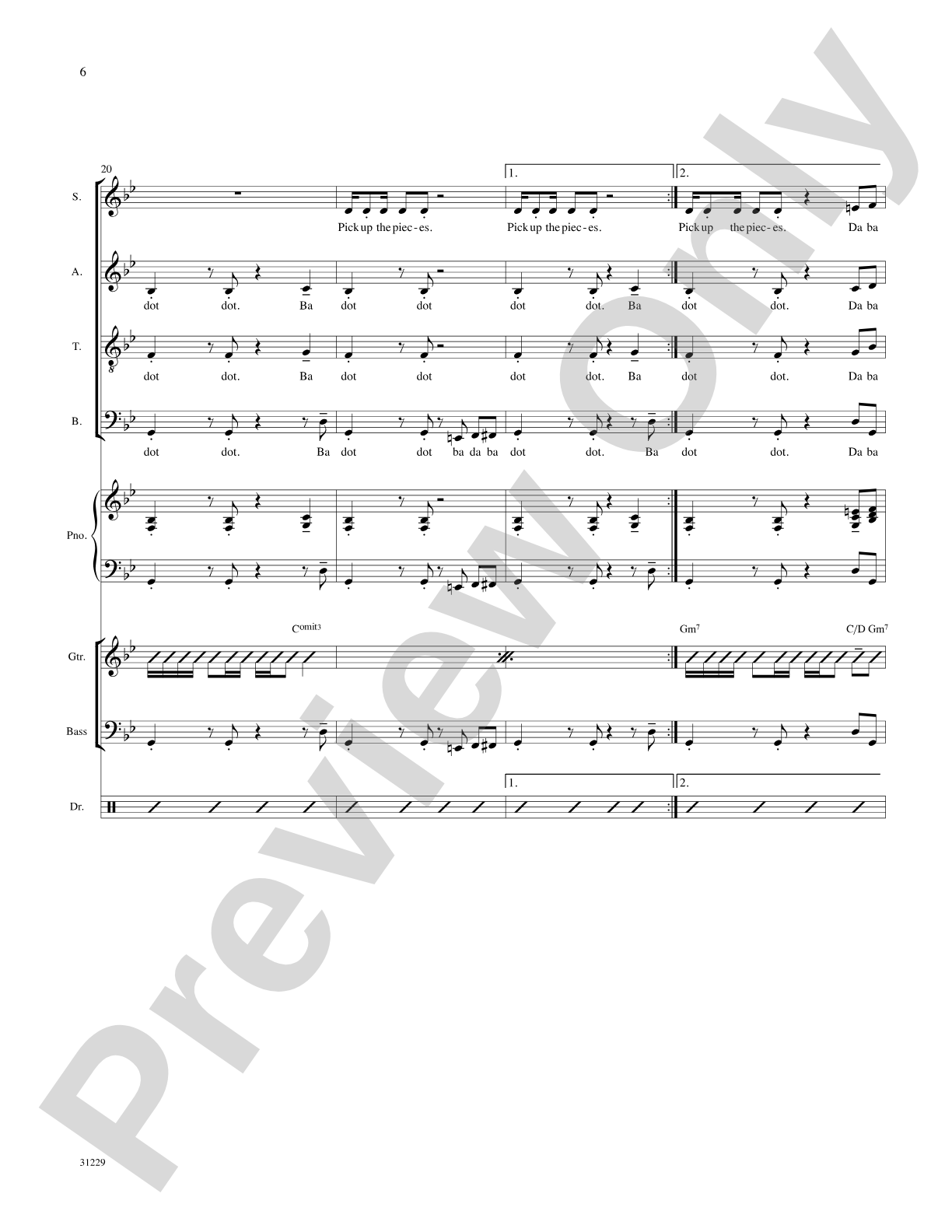 Pick Up the Pieces: Choral SoundPax