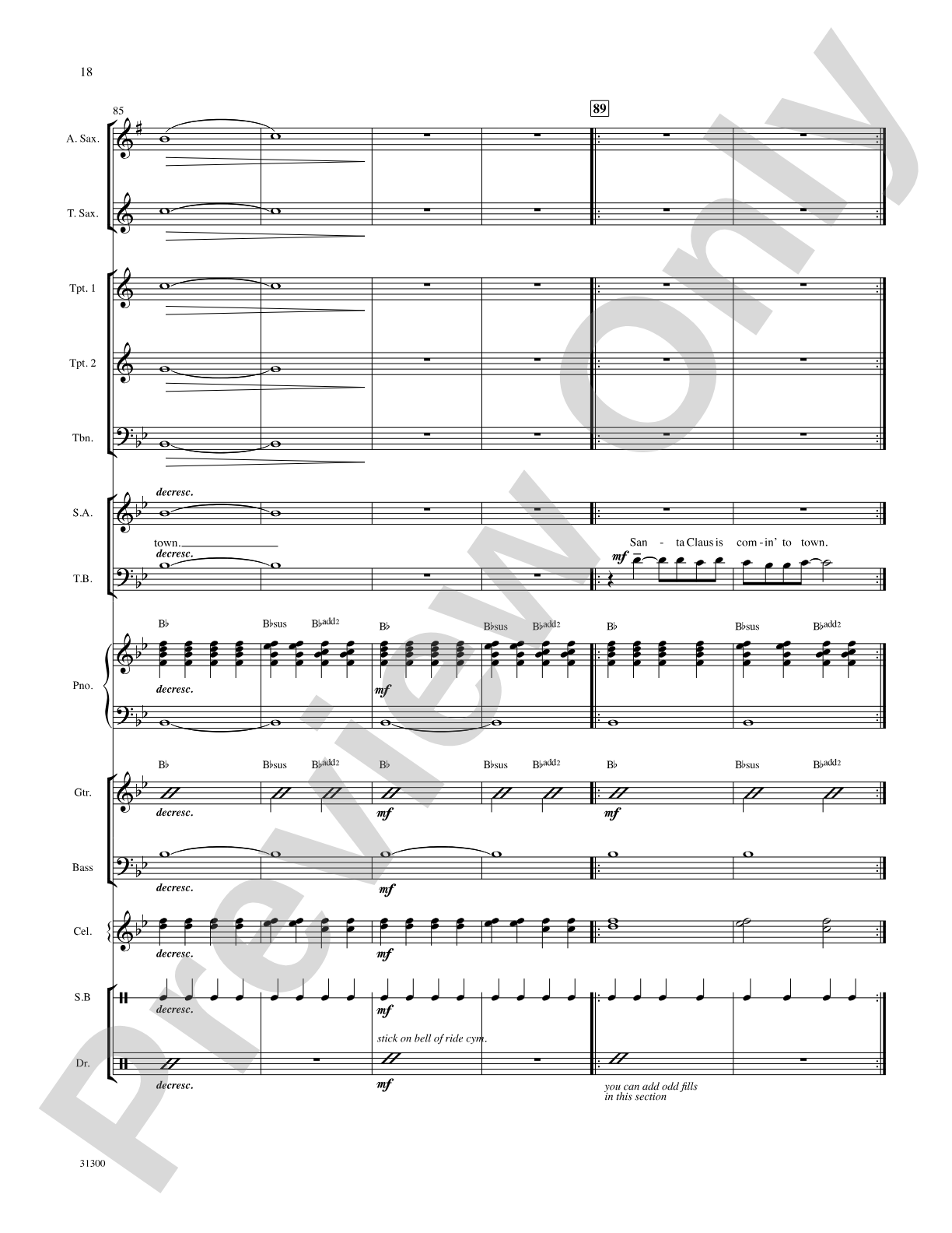 Santa Claus Is Comin' to Town: Choral SoundPax