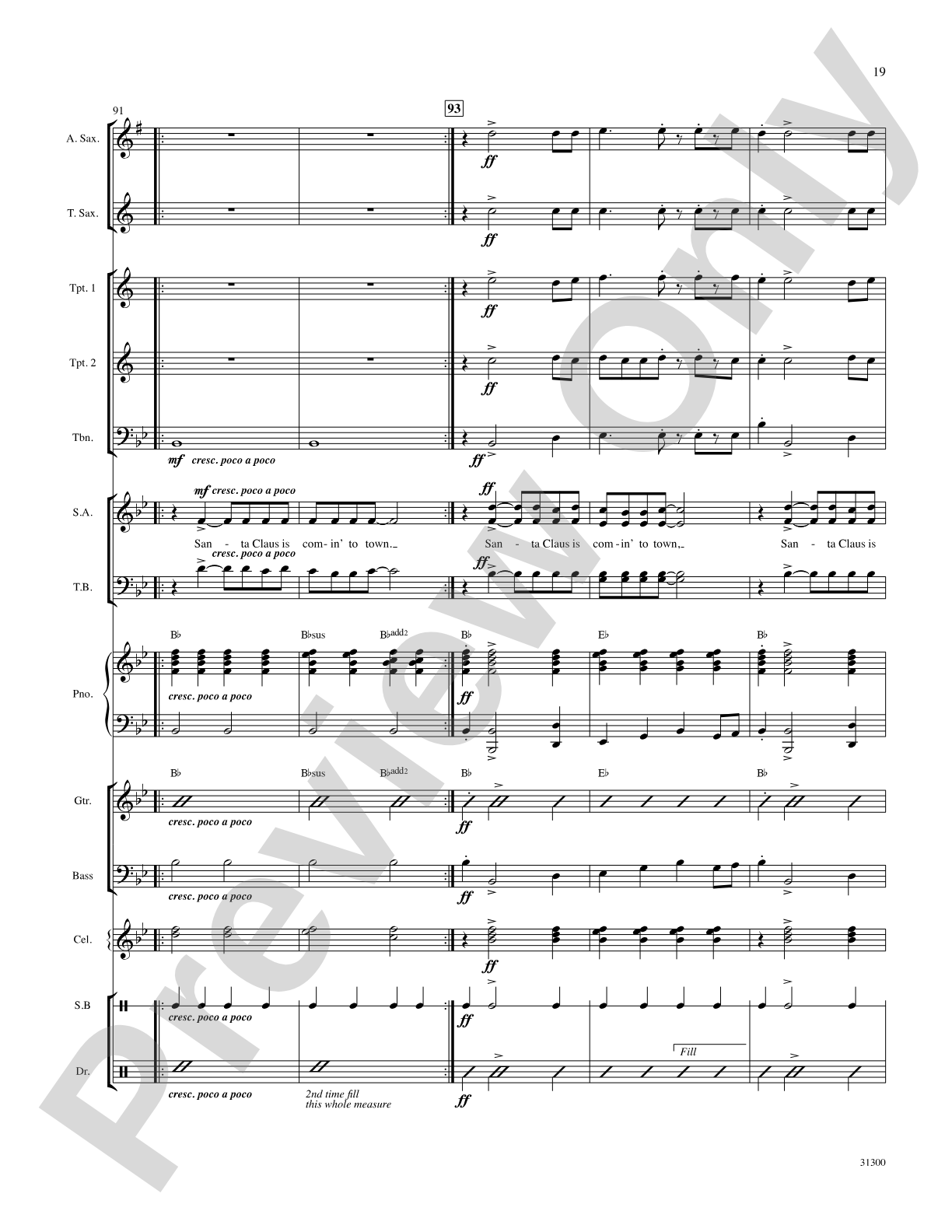 Santa Claus Is Comin' to Town: Choral SoundPax