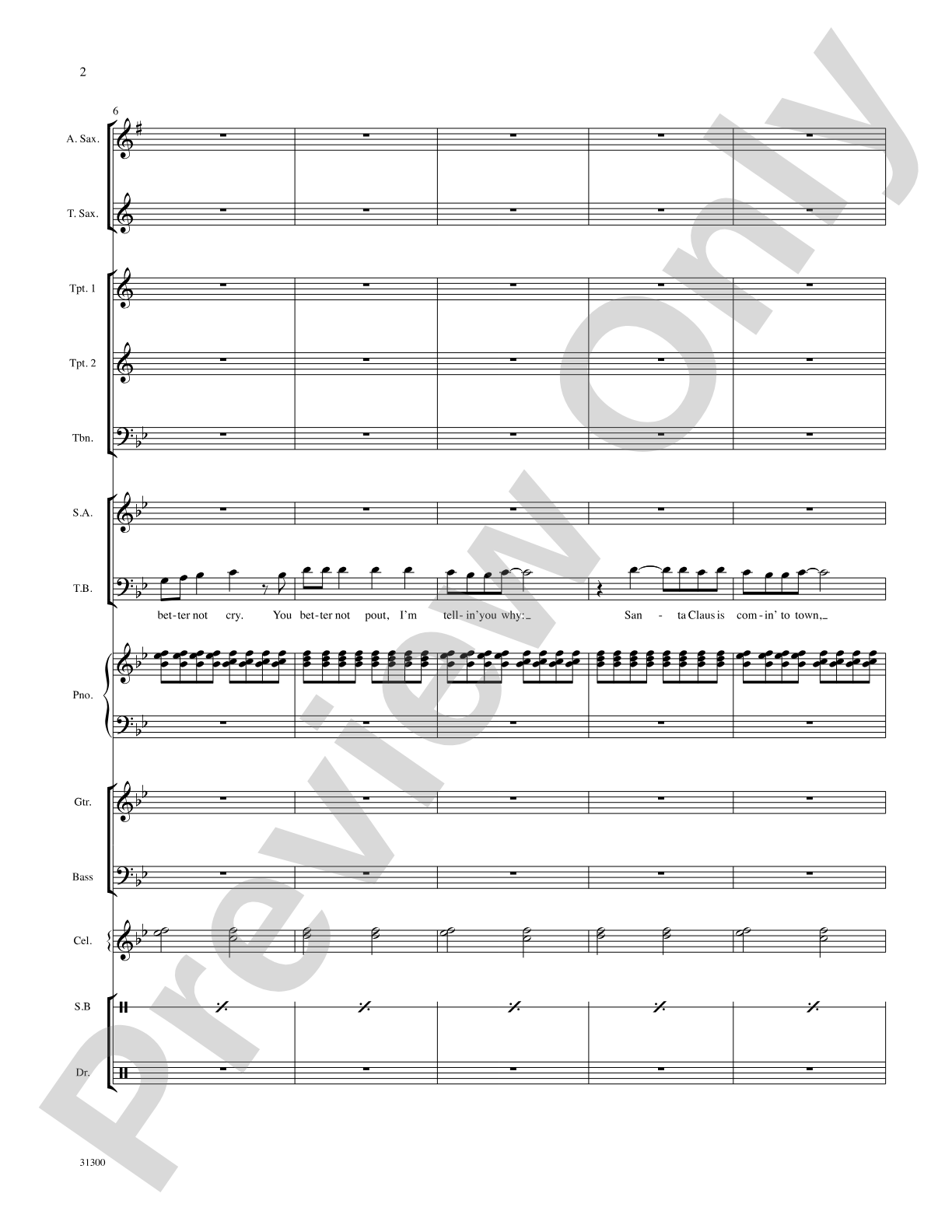 Santa Claus Is Comin' to Town: Choral SoundPax
