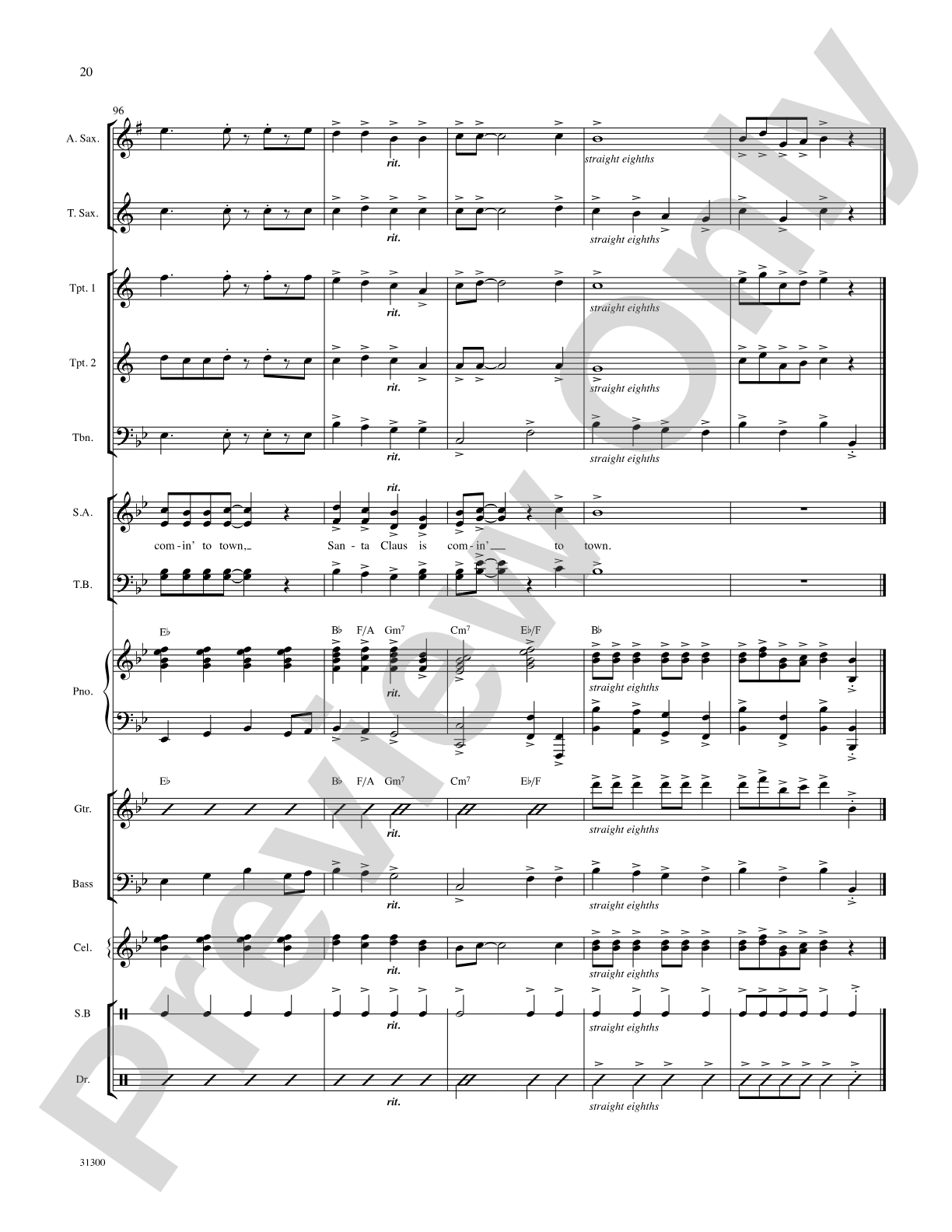 Santa Claus Is Comin' to Town: Choral SoundPax