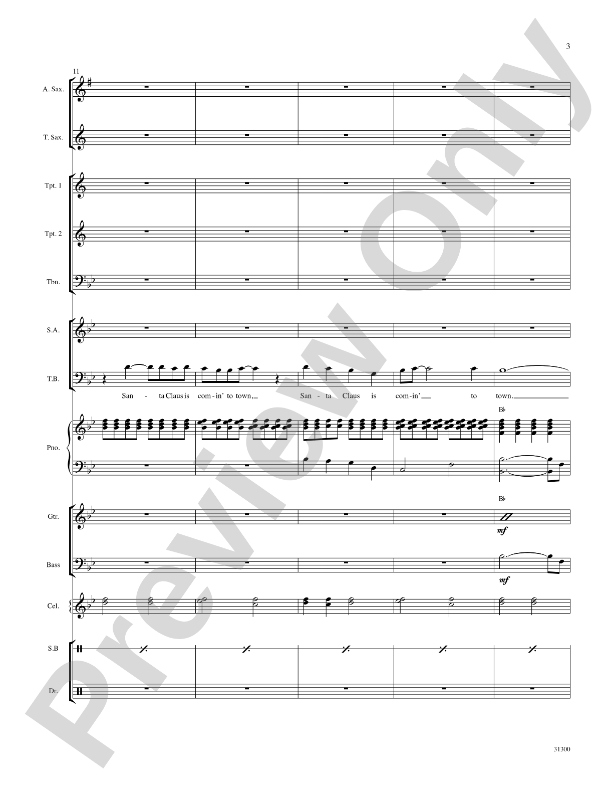 Santa Claus Is Comin' to Town: Choral SoundPax
