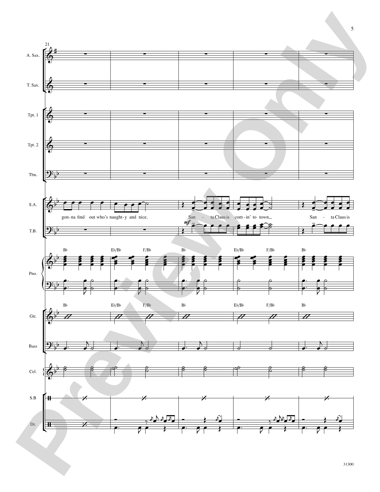 Santa Claus Is Comin' to Town: Choral SoundPax