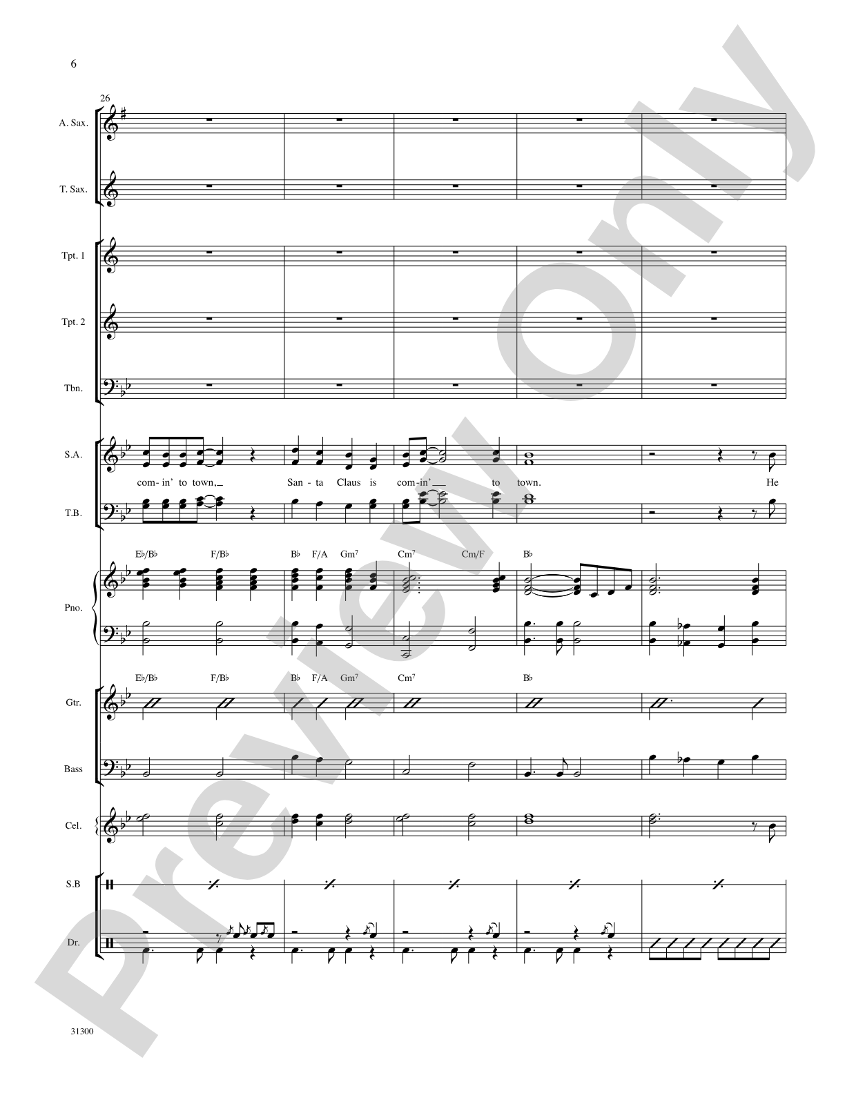 Santa Claus Is Comin' to Town: Choral SoundPax