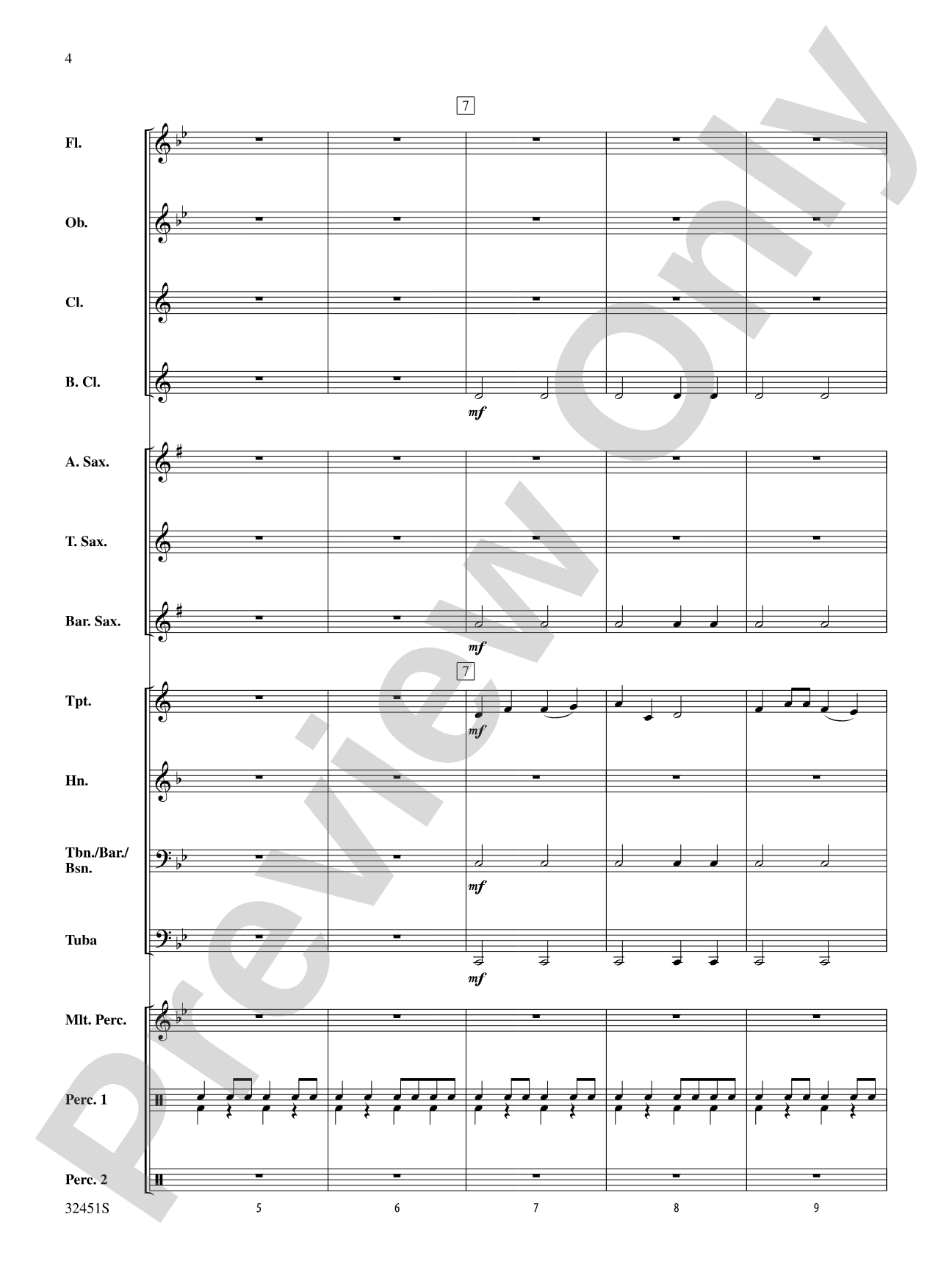 Dragon Dance: Concert Band Conductor Score & Parts