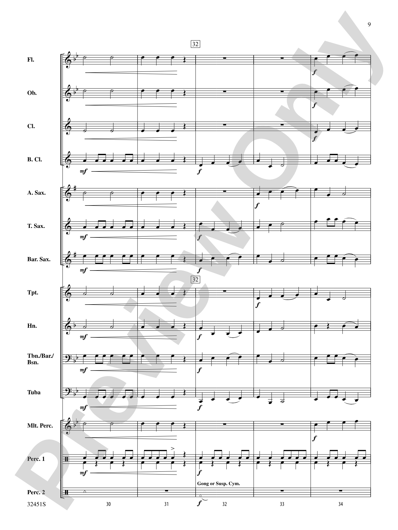 Dragon Dance: Concert Band Conductor Score & Parts