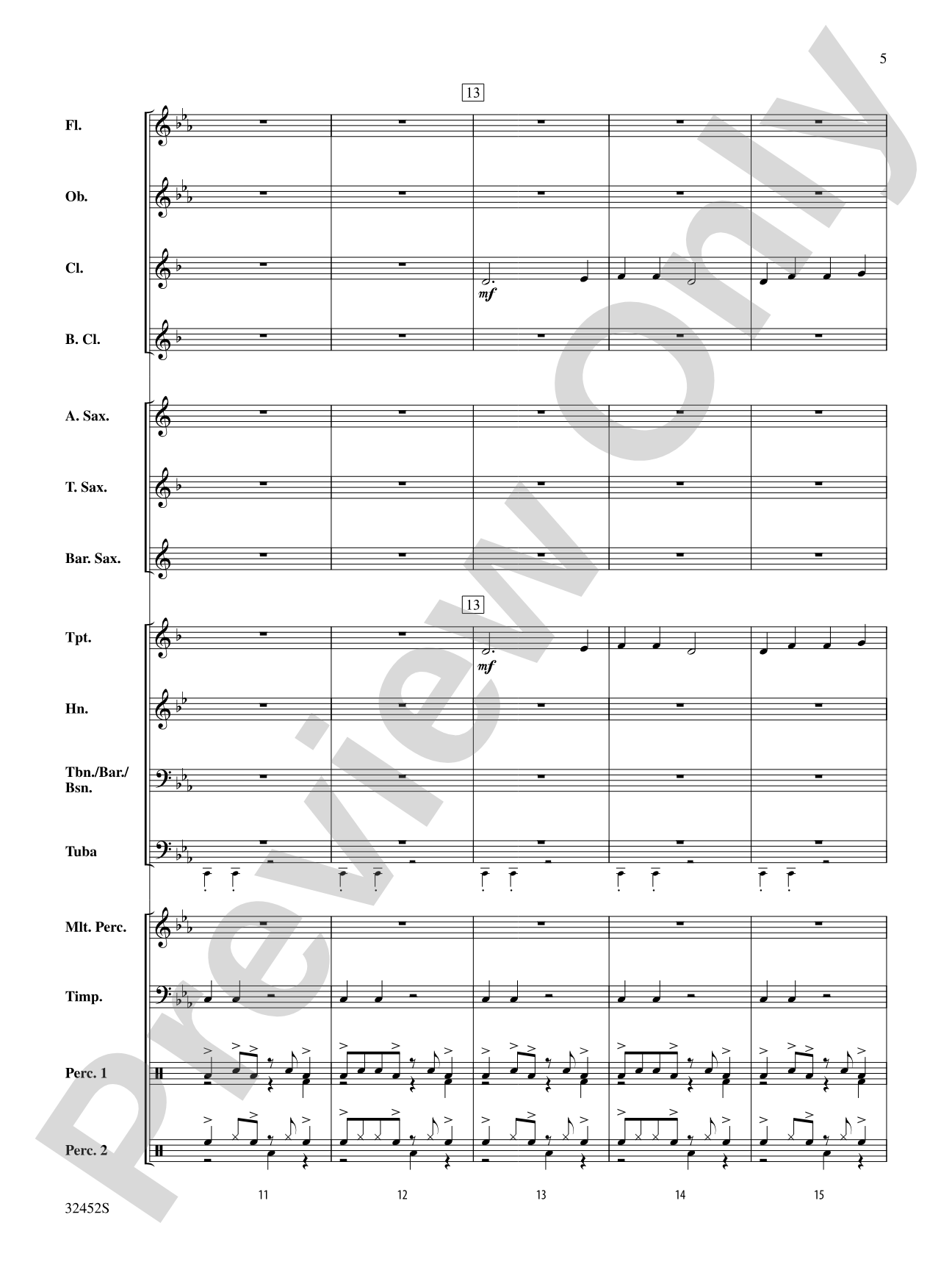 Danza Africana: Concert Band Conductor Score & Parts