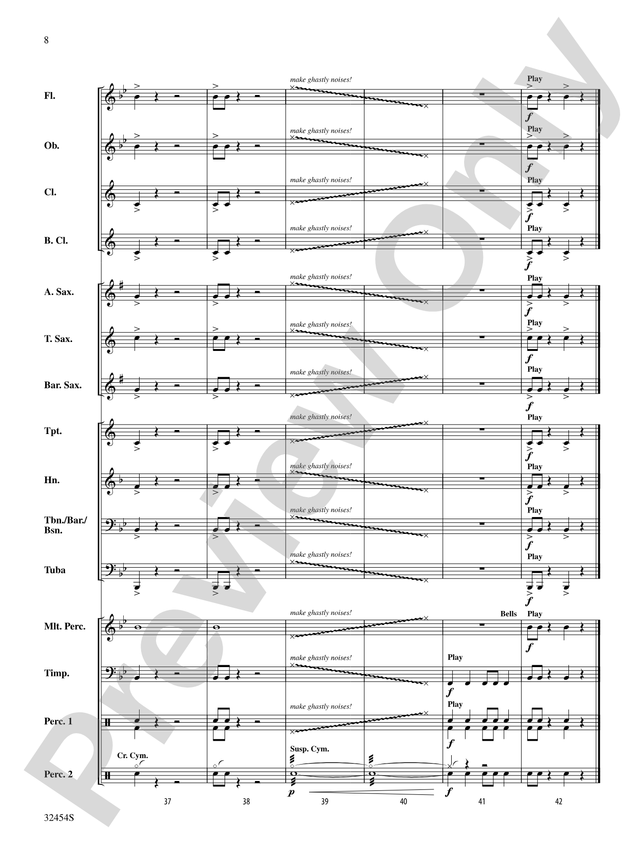 Flight of the Banshee: Concert Band Conductor Score & Parts