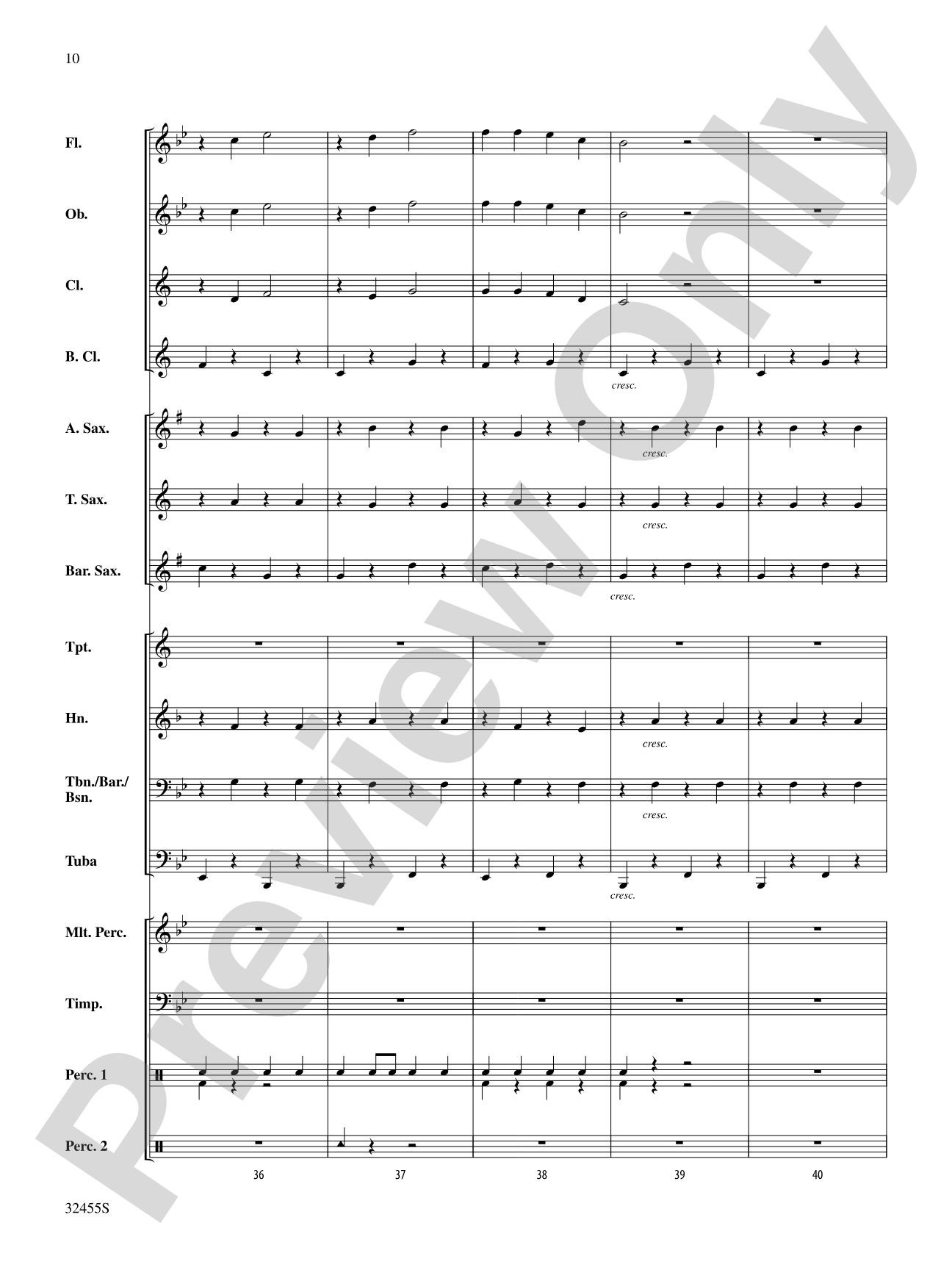 Jingle Bell March: Concert Band Conductor Score & Parts