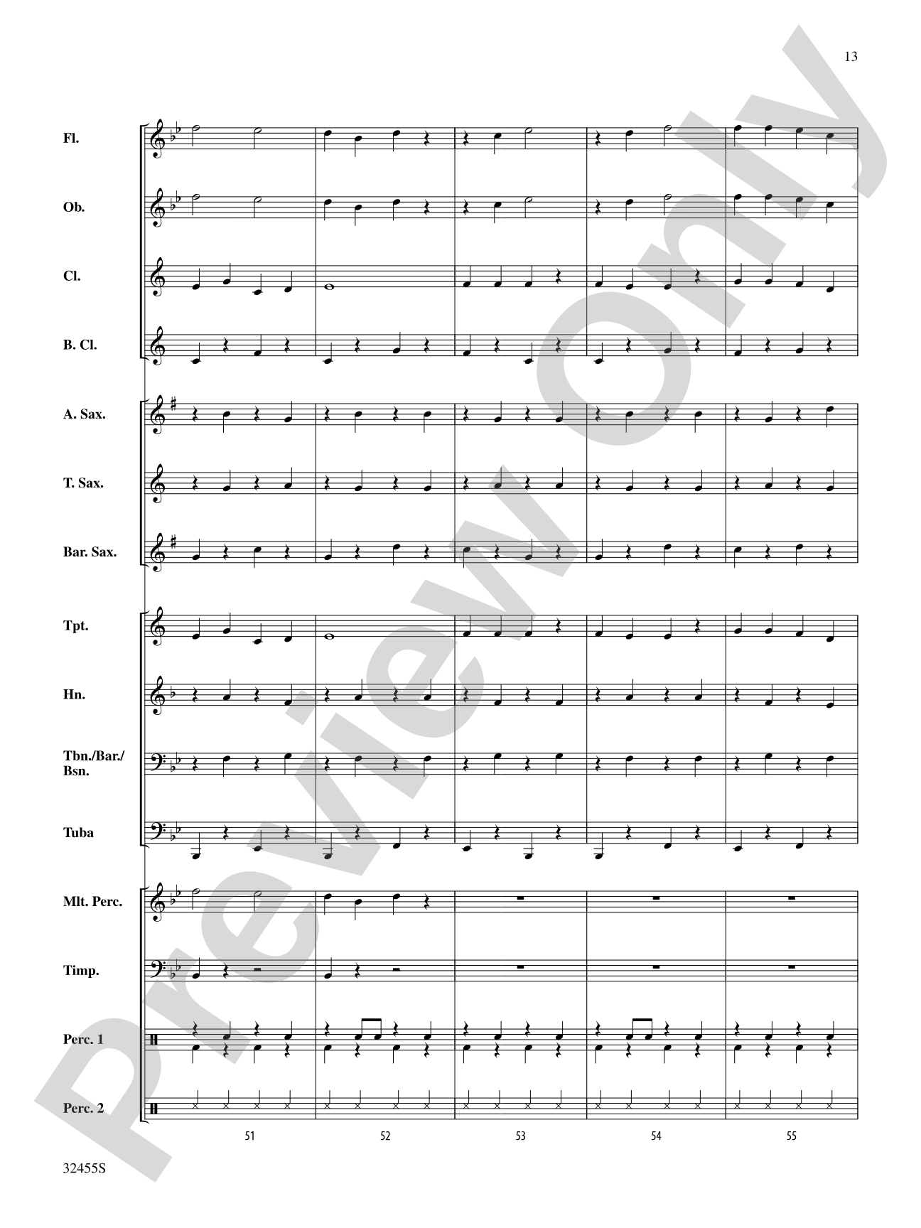 Jingle Bell March: Concert Band Conductor Score & Parts
