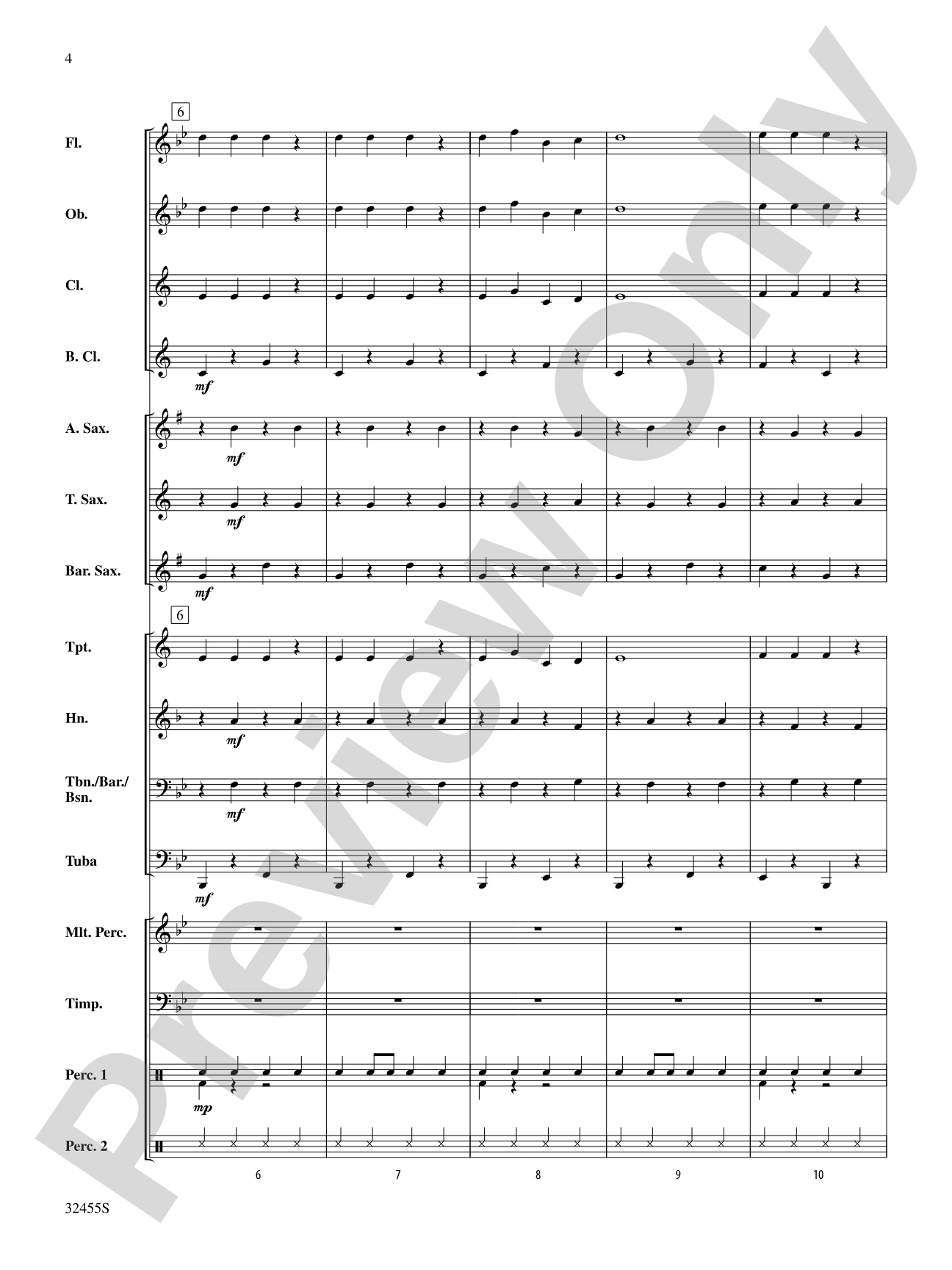 Jingle Bell March: Concert Band Conductor Score & Parts