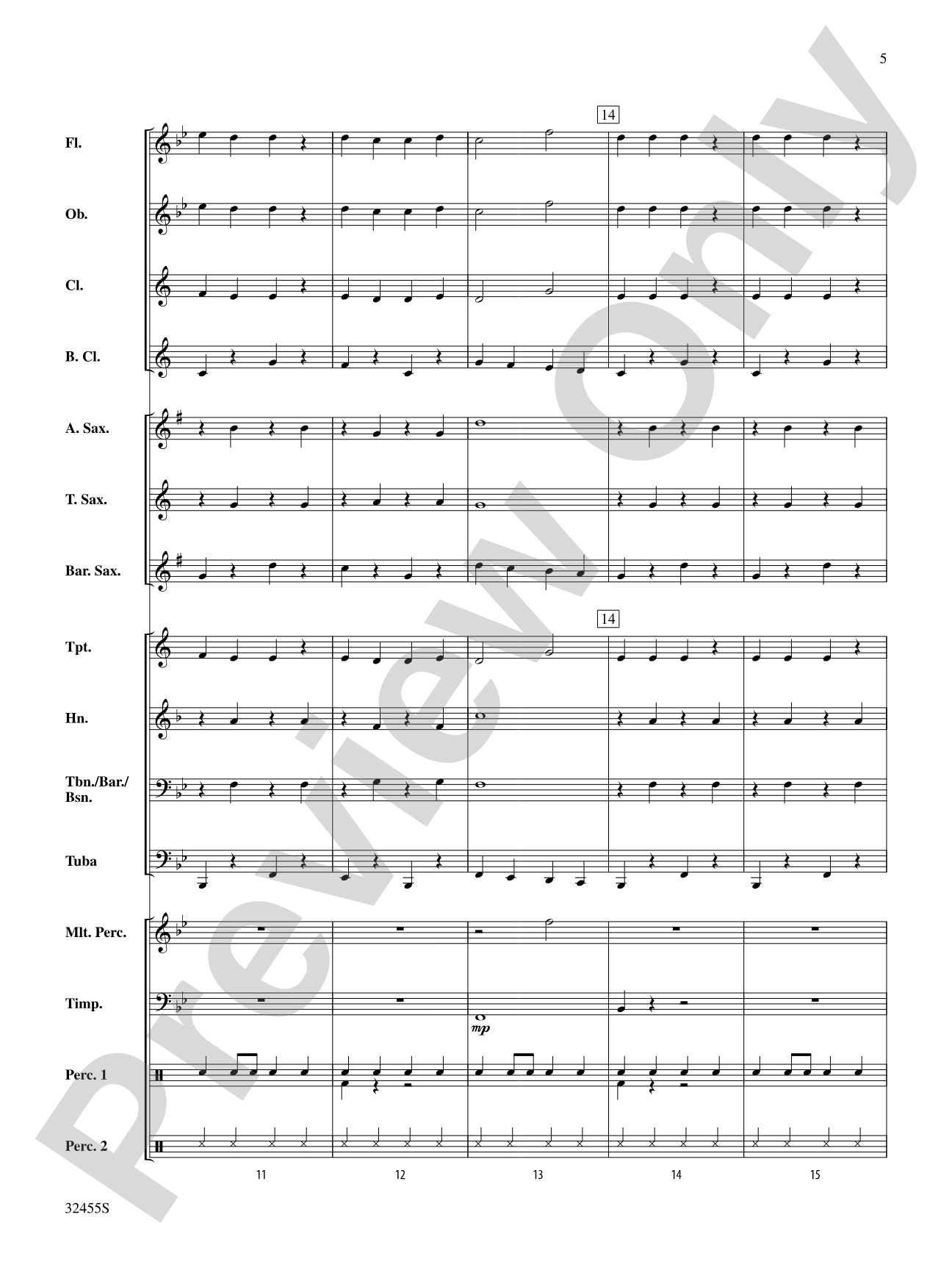 Jingle Bell March: Concert Band Conductor Score & Parts