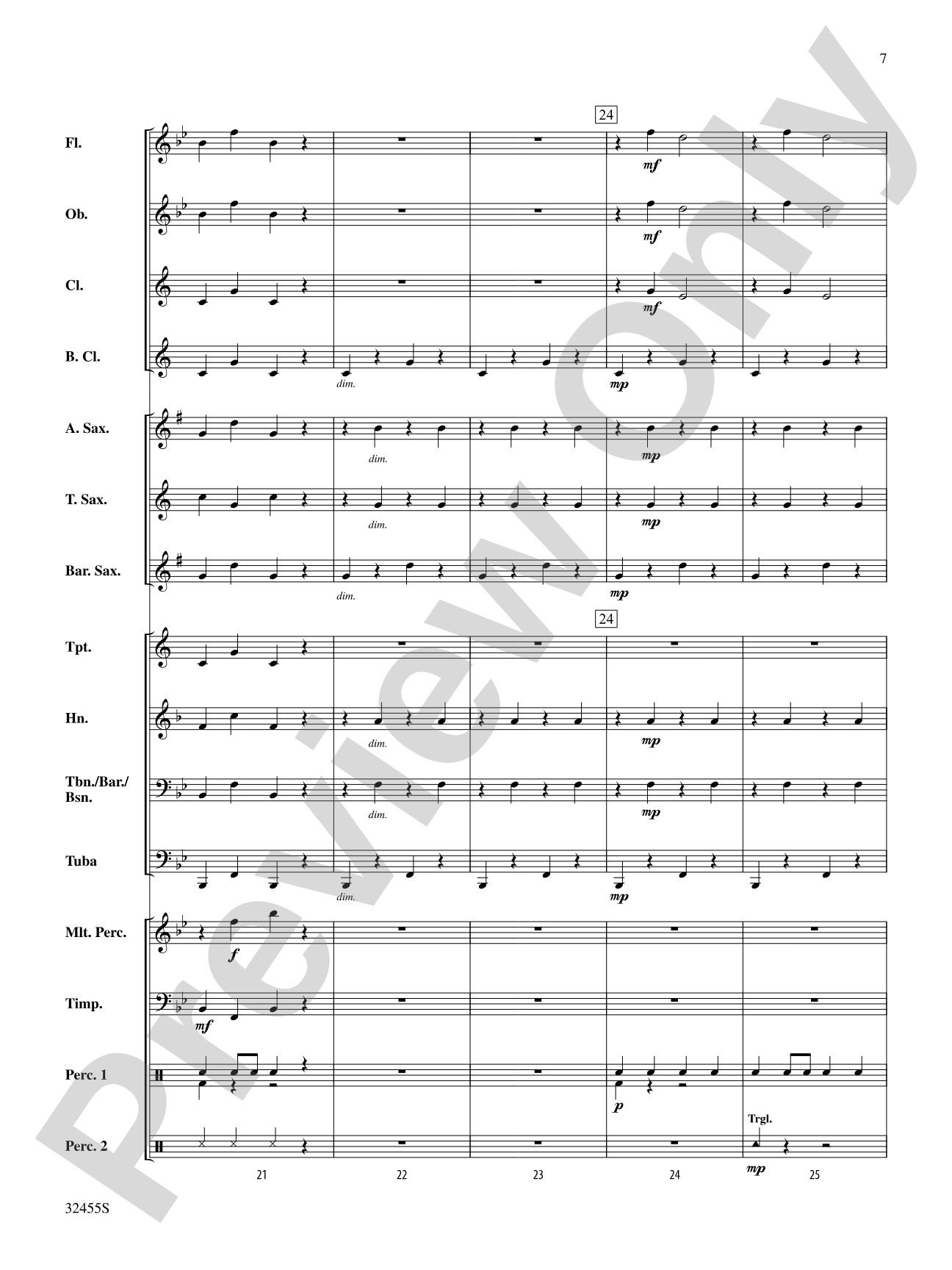 Jingle Bell March: Concert Band Conductor Score & Parts