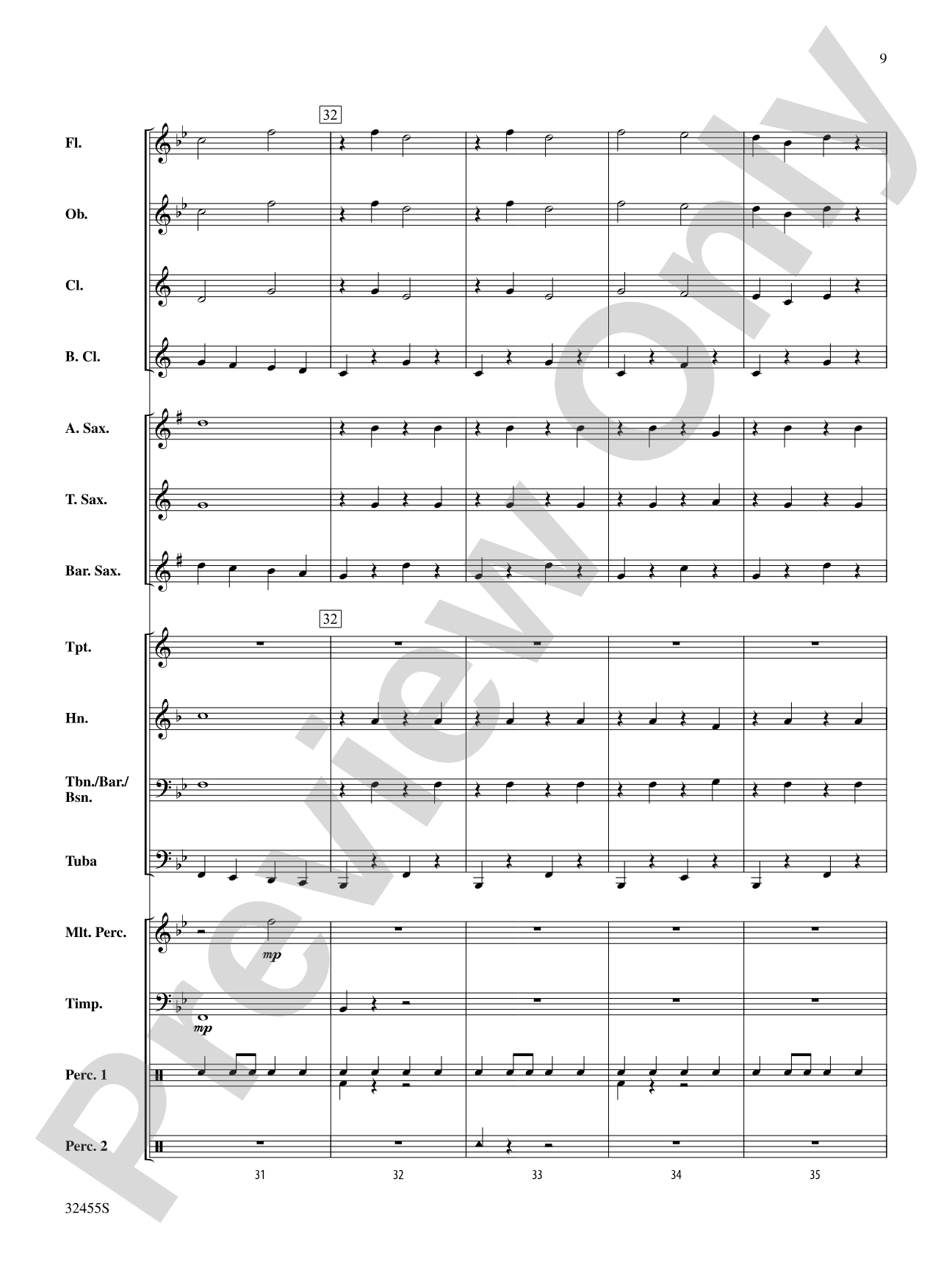 Jingle Bell March: Concert Band Conductor Score & Parts