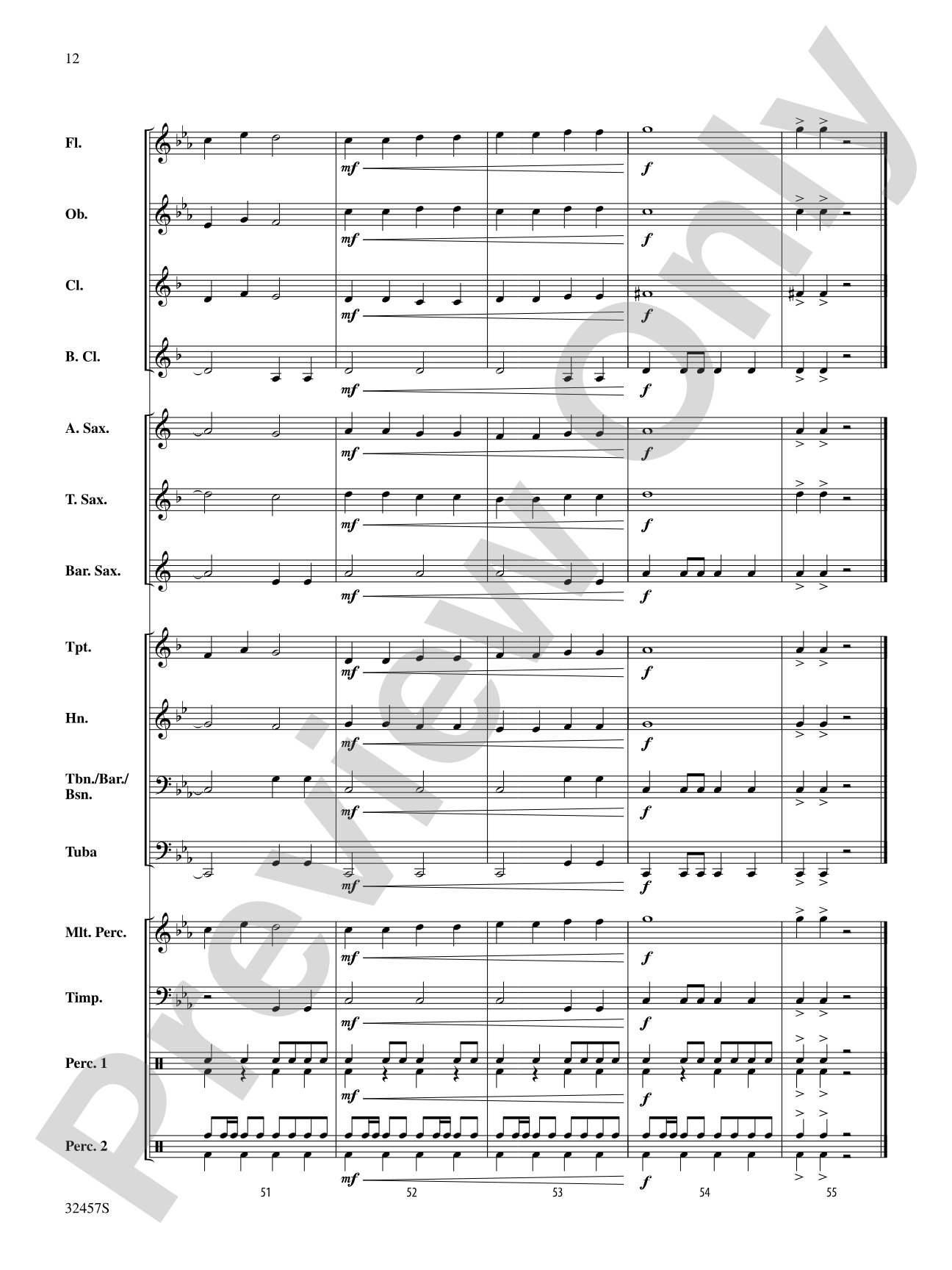 Fum, Fum, Fum: Concert Band Conductor Score & Parts